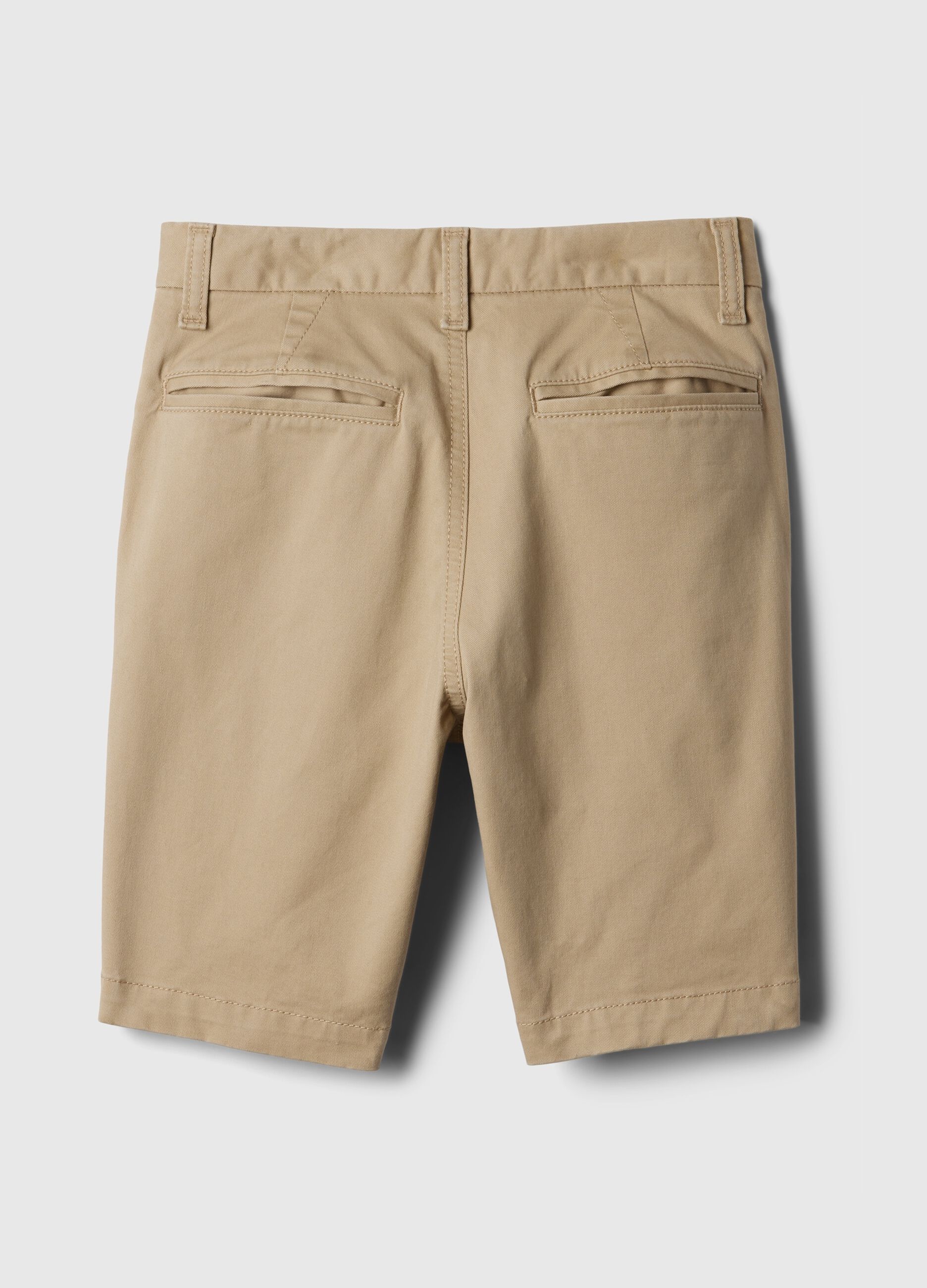 Stretch cotton regular-fit Bermuda shorts