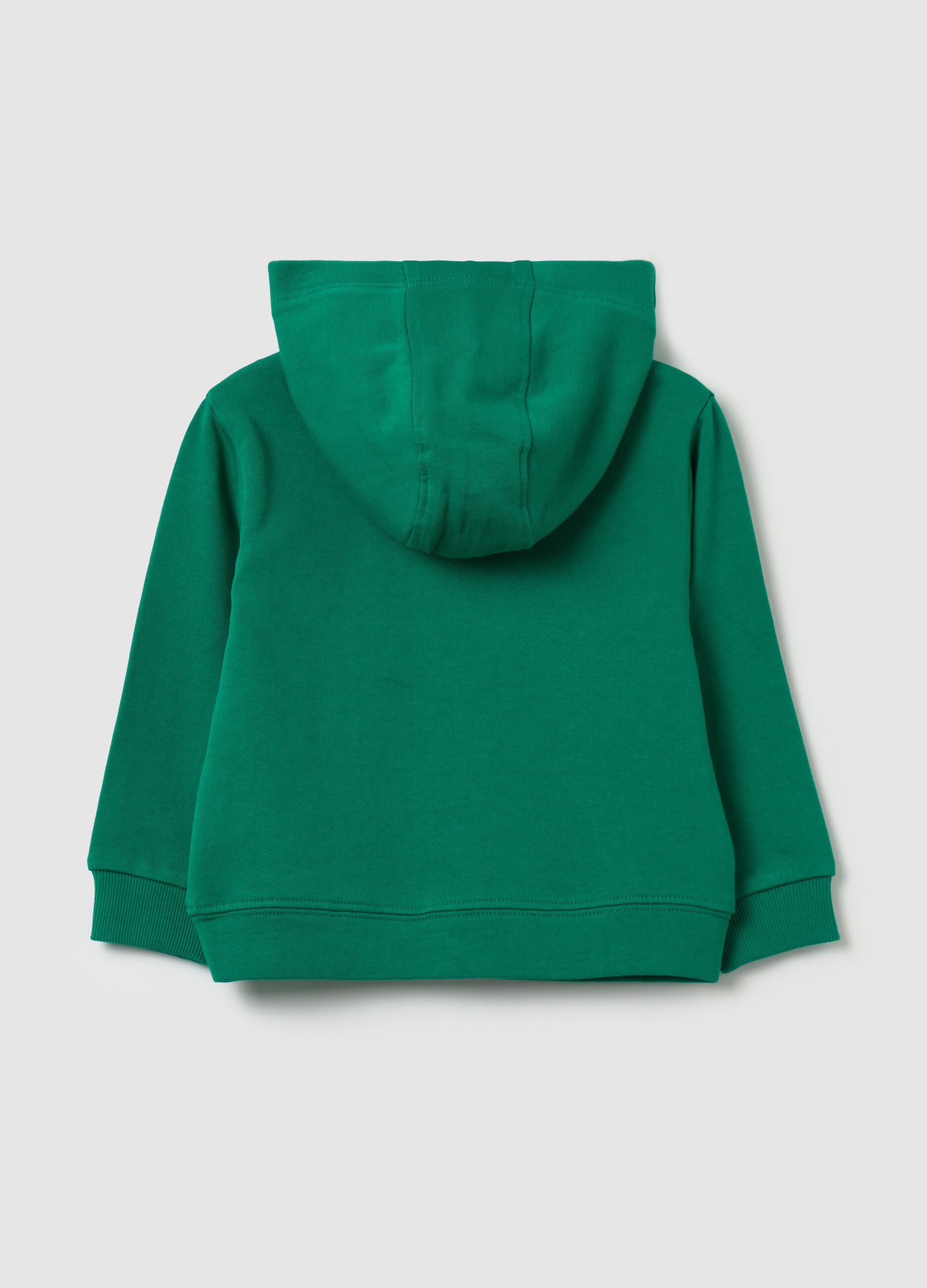 Full-zip sweatshirt in French terry with hood