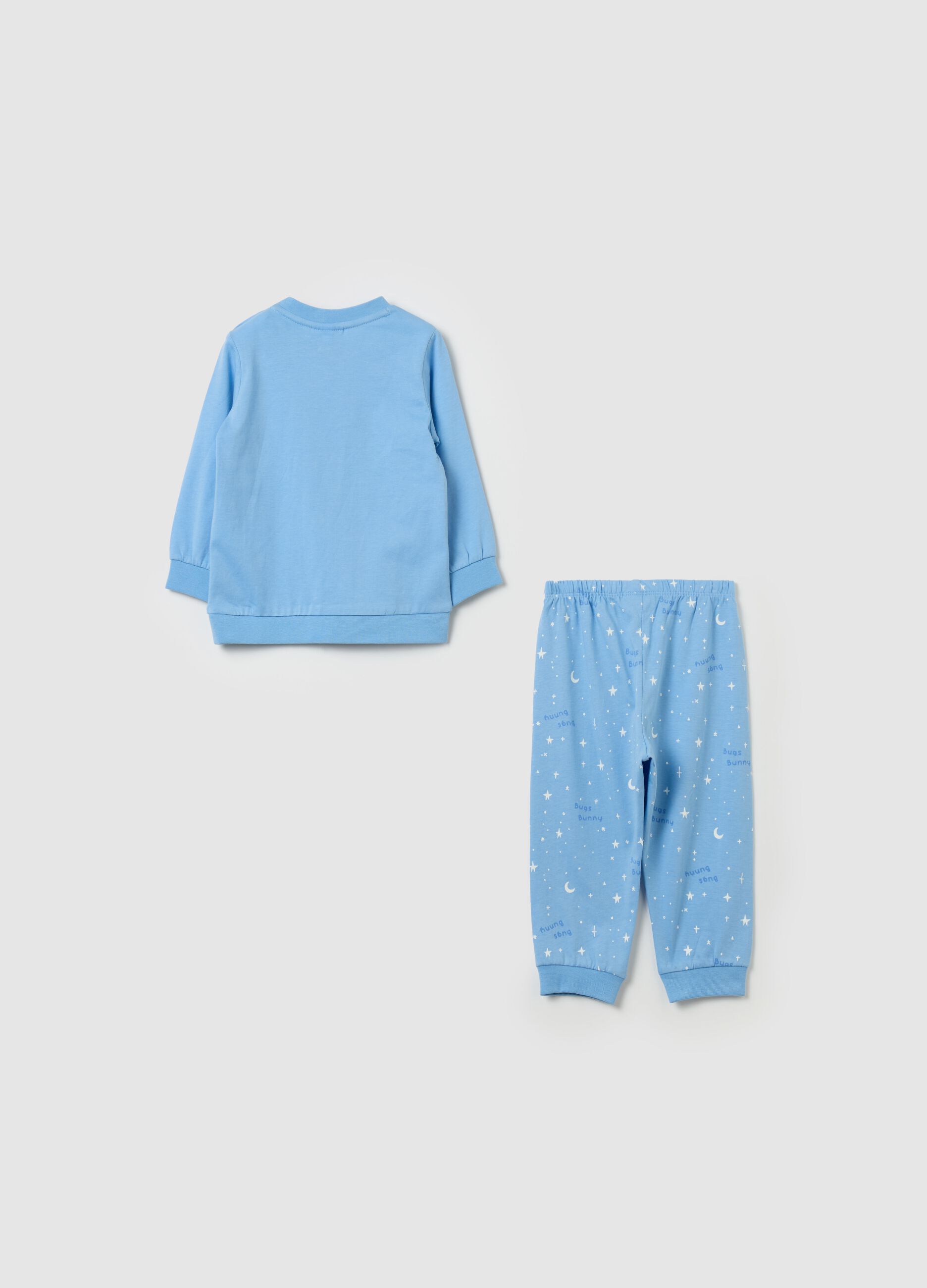 Organic cotton pyjamas with Bugs Bunny print