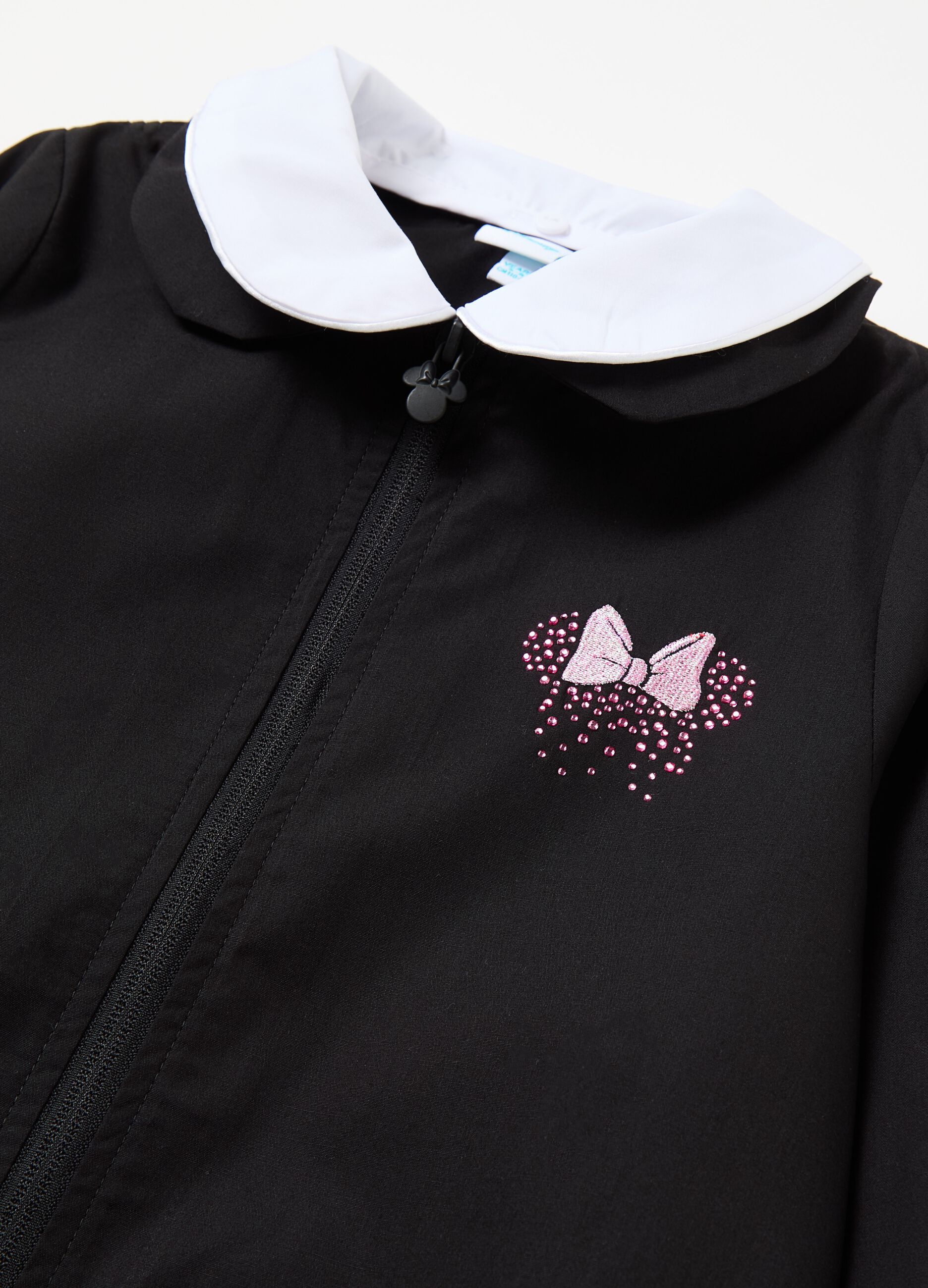 Smock with zip and diamanté Minnie Mouse