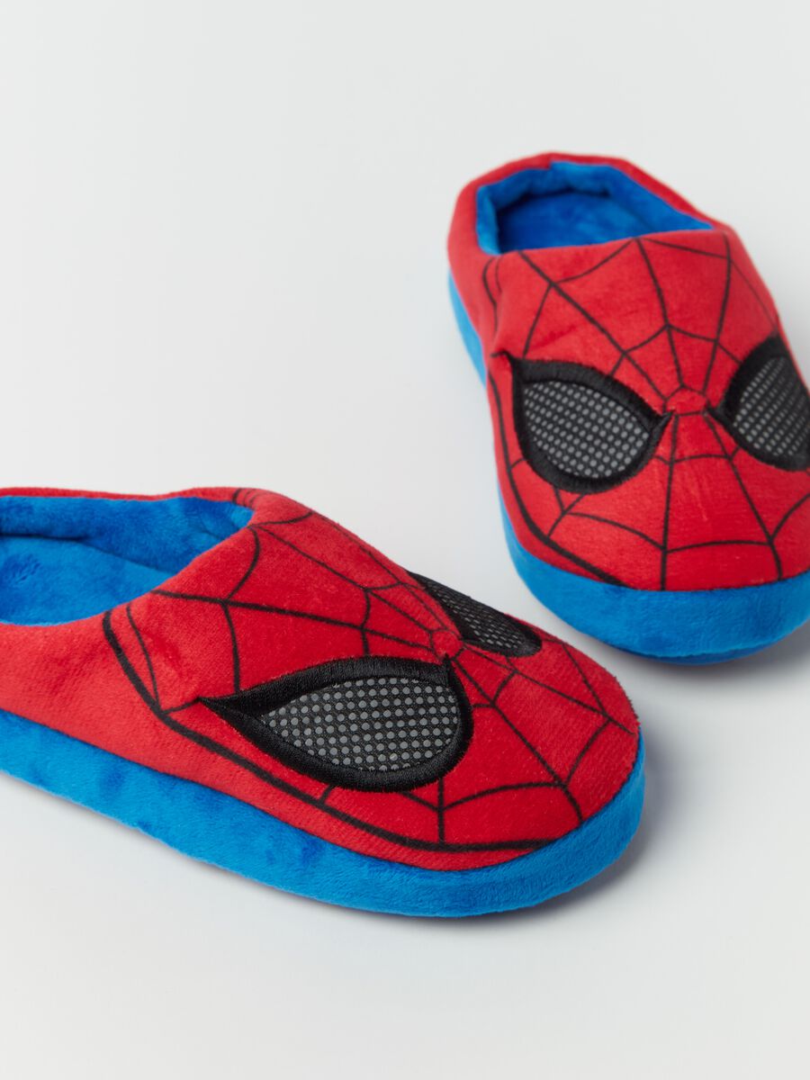 Velour slippers with Spider-Man print_2