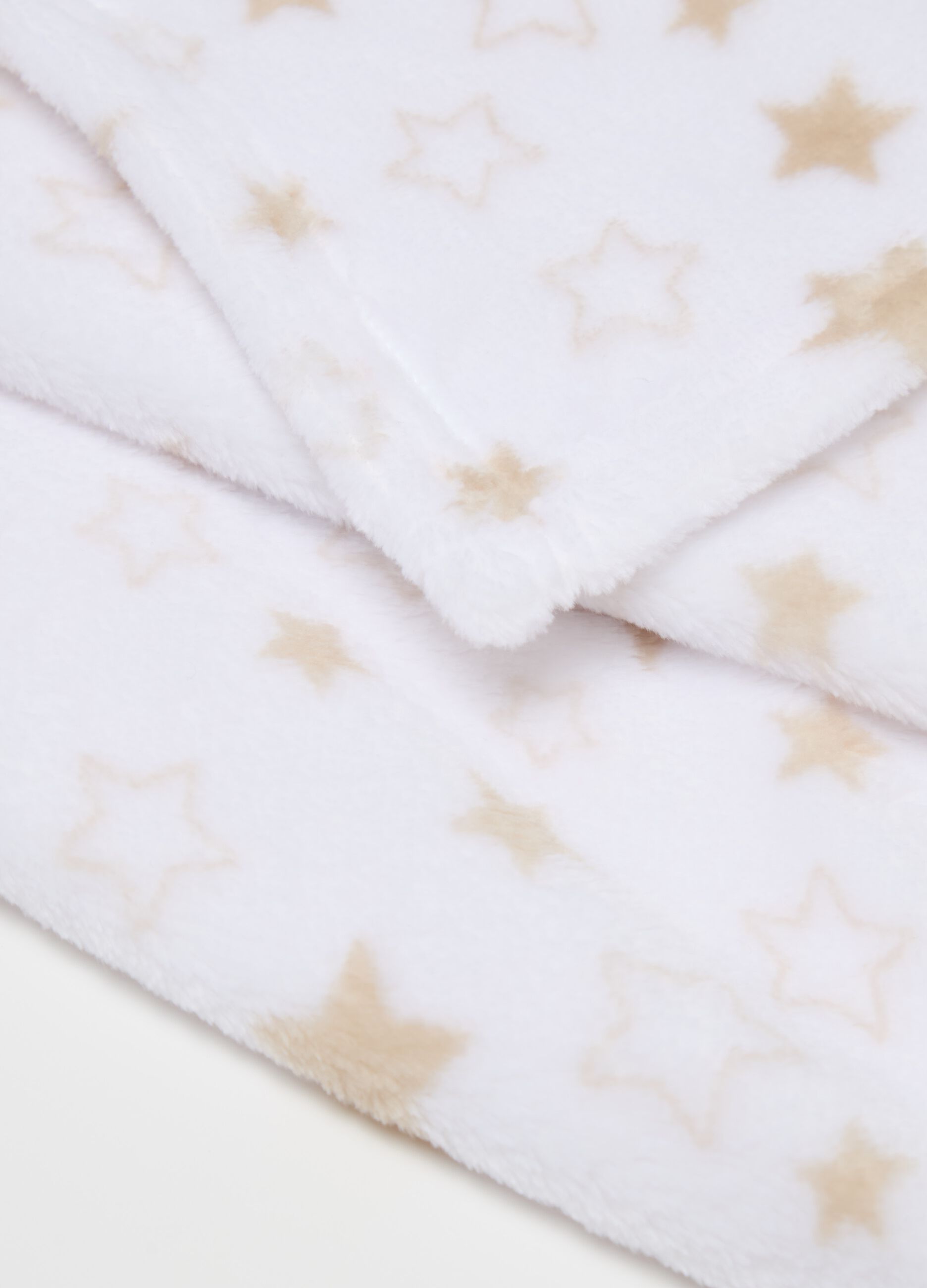 Coperta in velour con stampa stelle