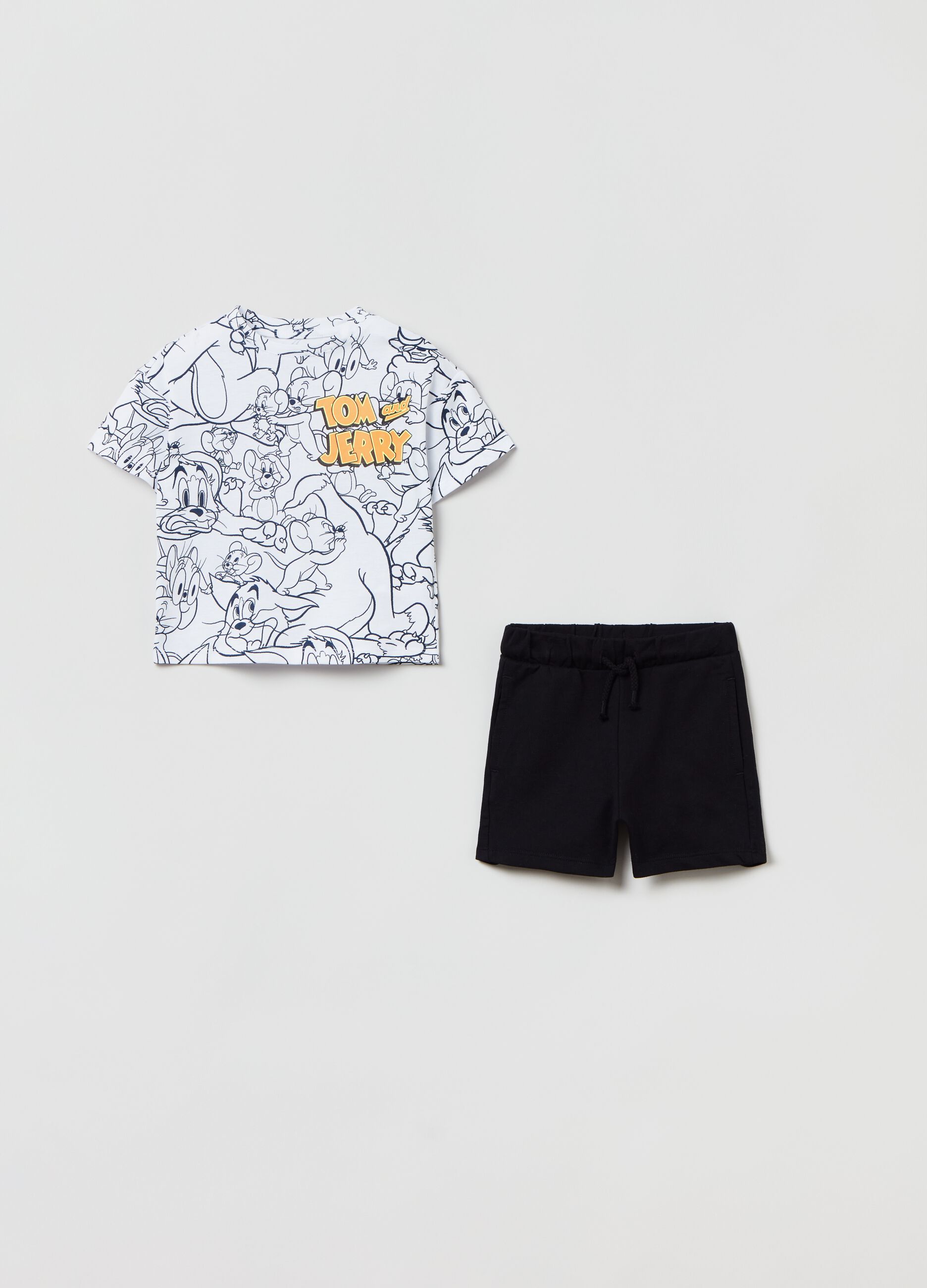 Jogging set with Looney Tunes Tom & Jerry print