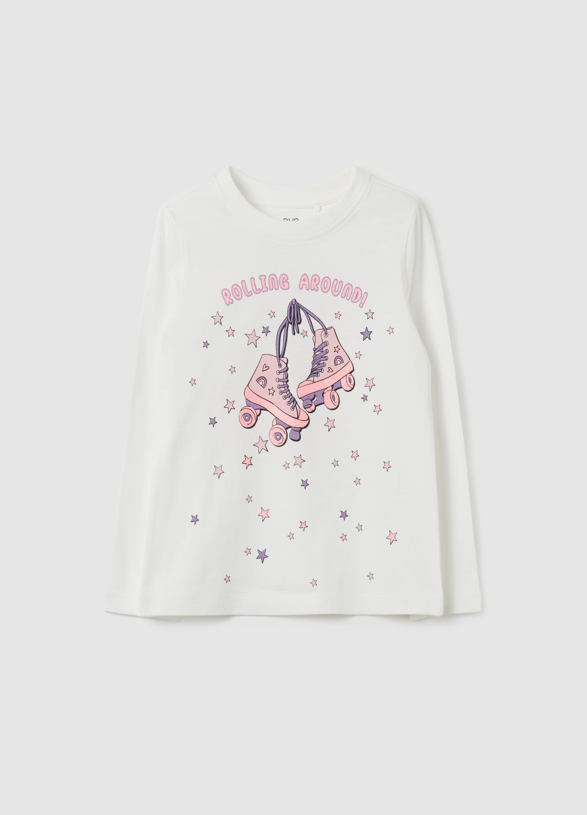 Long-sleeved T-shirt with print