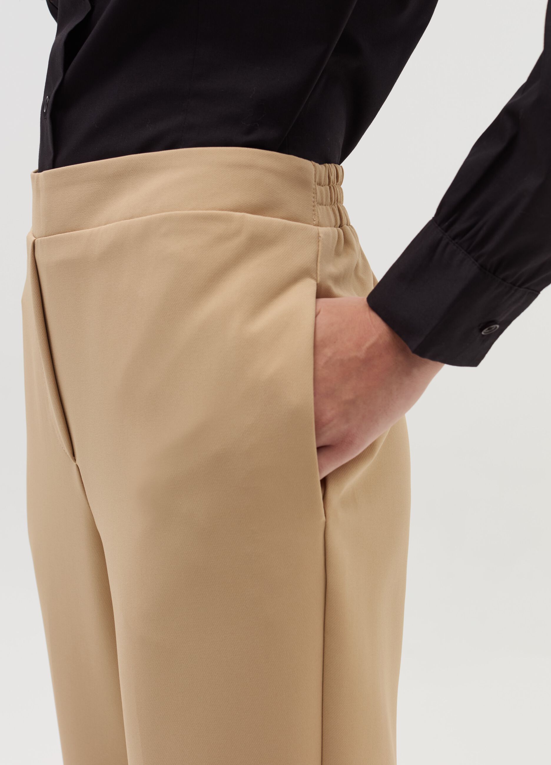 Stretch cigarette trousers