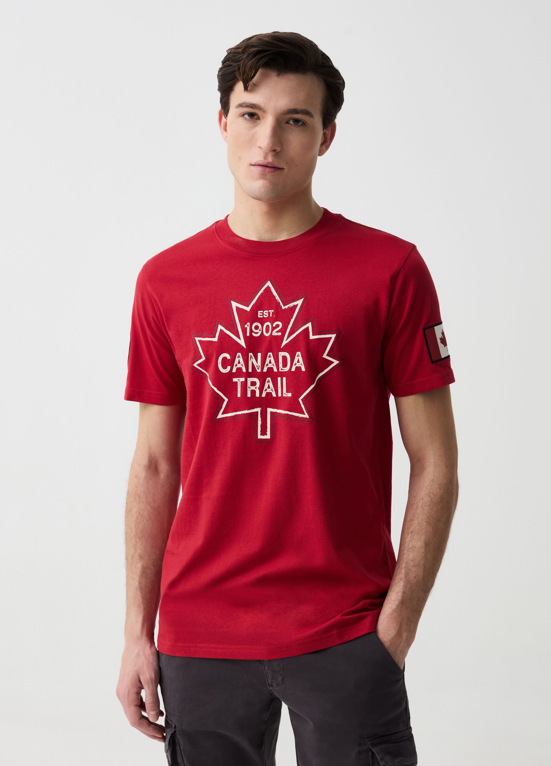 Ovs T-shirt con cuciture a contrasto Canada Trail