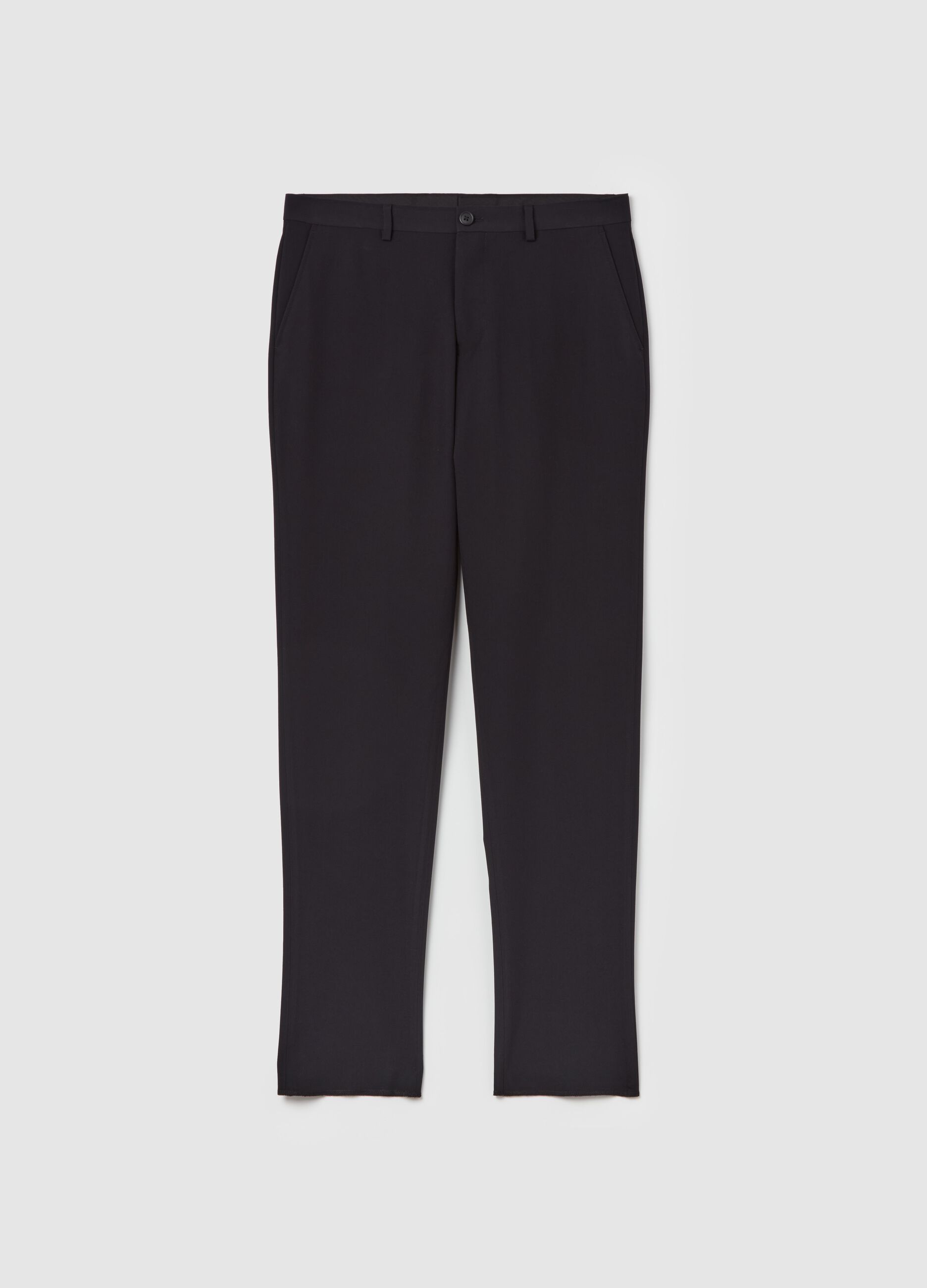 Pantaloni chino in viscosa stretch