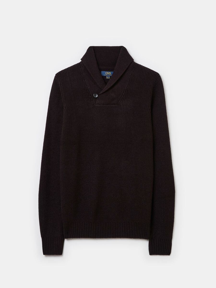 Pullover with shawl neck_4