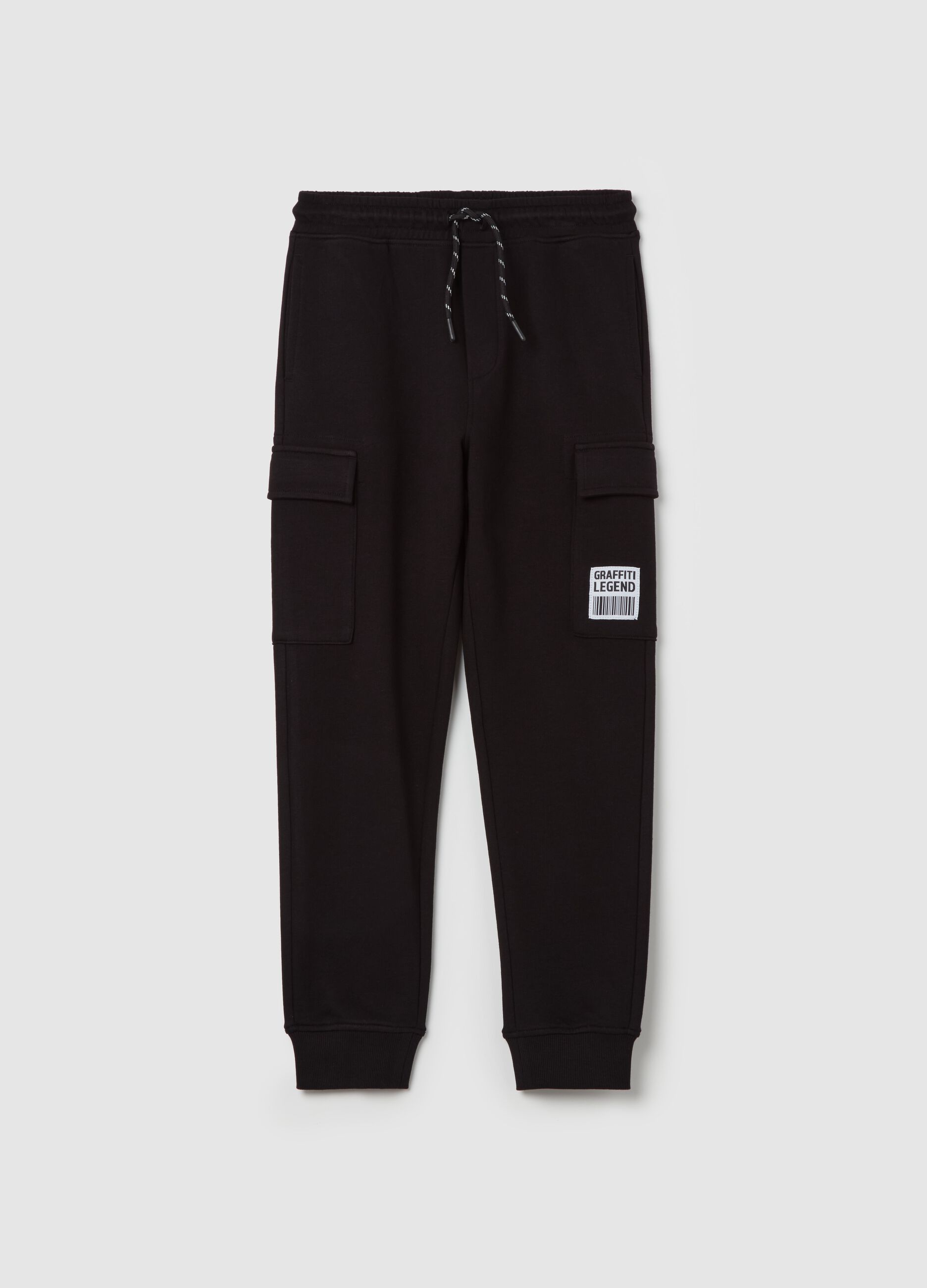 Cargo joggers with "Graffiti Legend” print