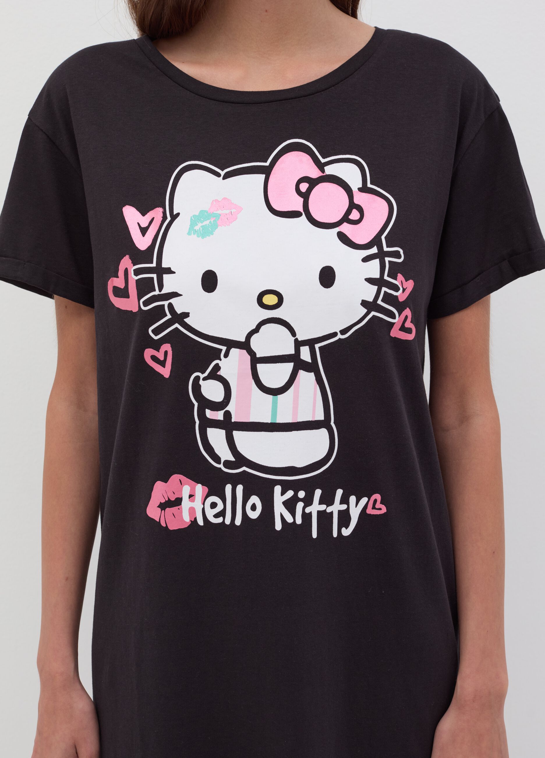 Camicia da notte con stampa Hello Kitty