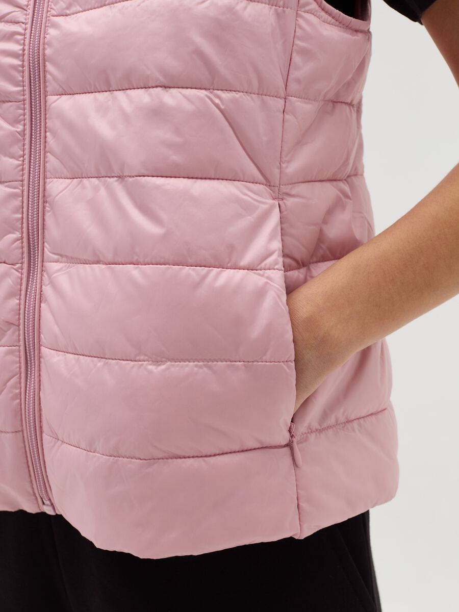 Ultralight gilet with high neck_3