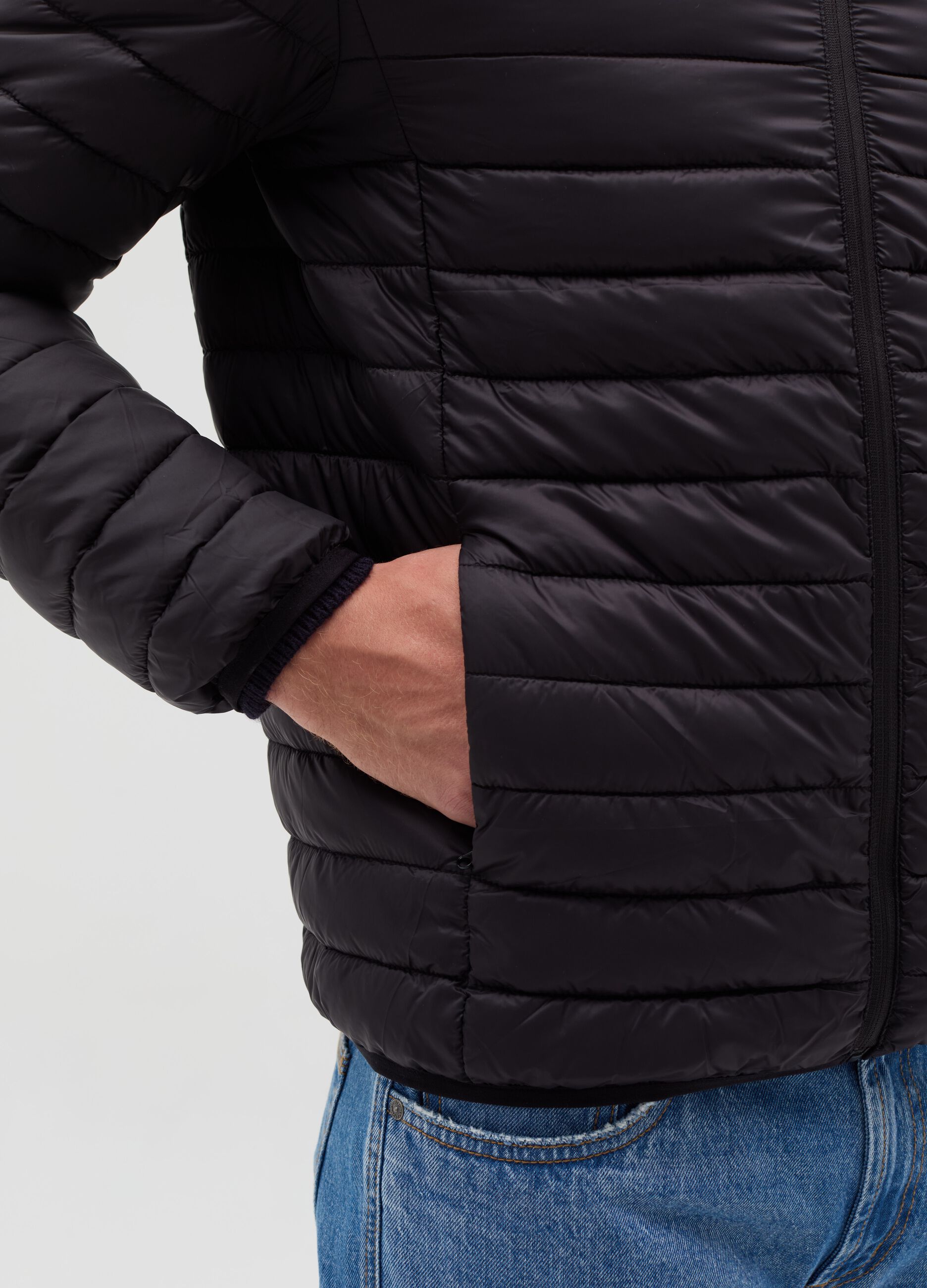 Ultralight full-zip down jacket