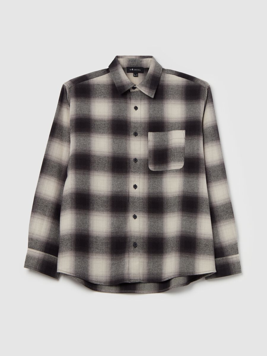 Regular-fit shirt in check flannel_4