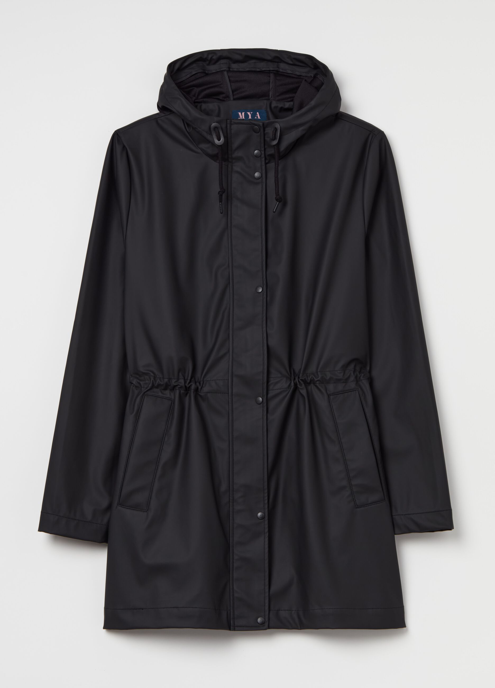 Curvy long waterproof jacket