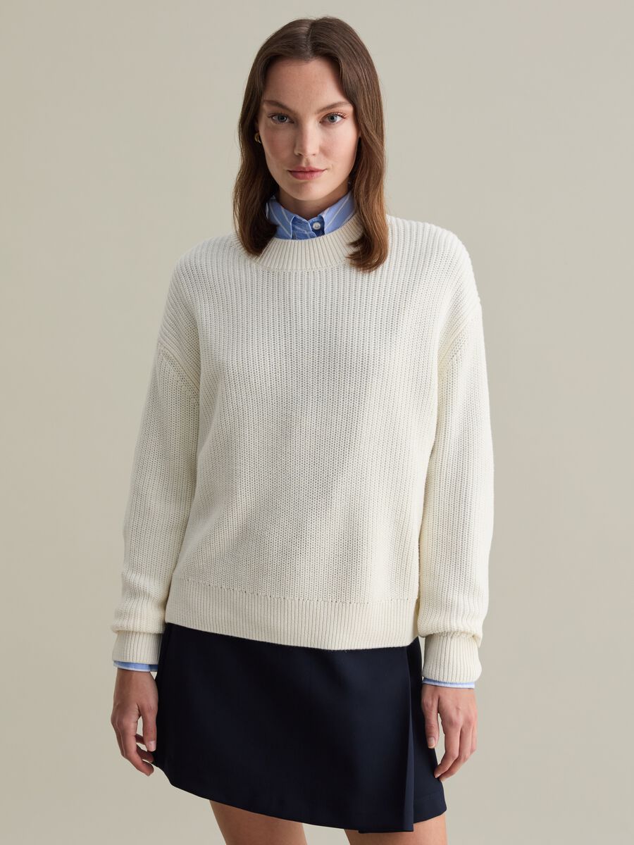 Ribbed pullover with buttons_2