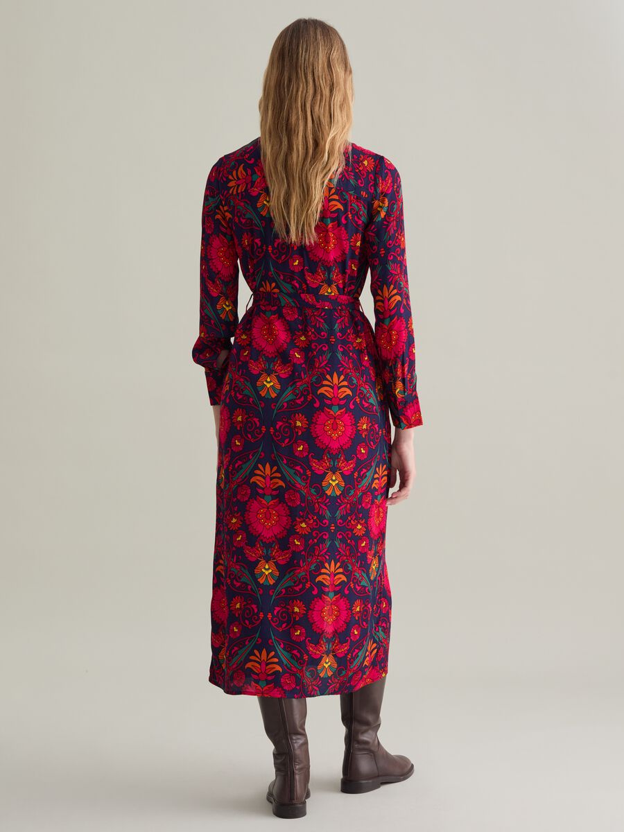 Long shirt dress with print_4