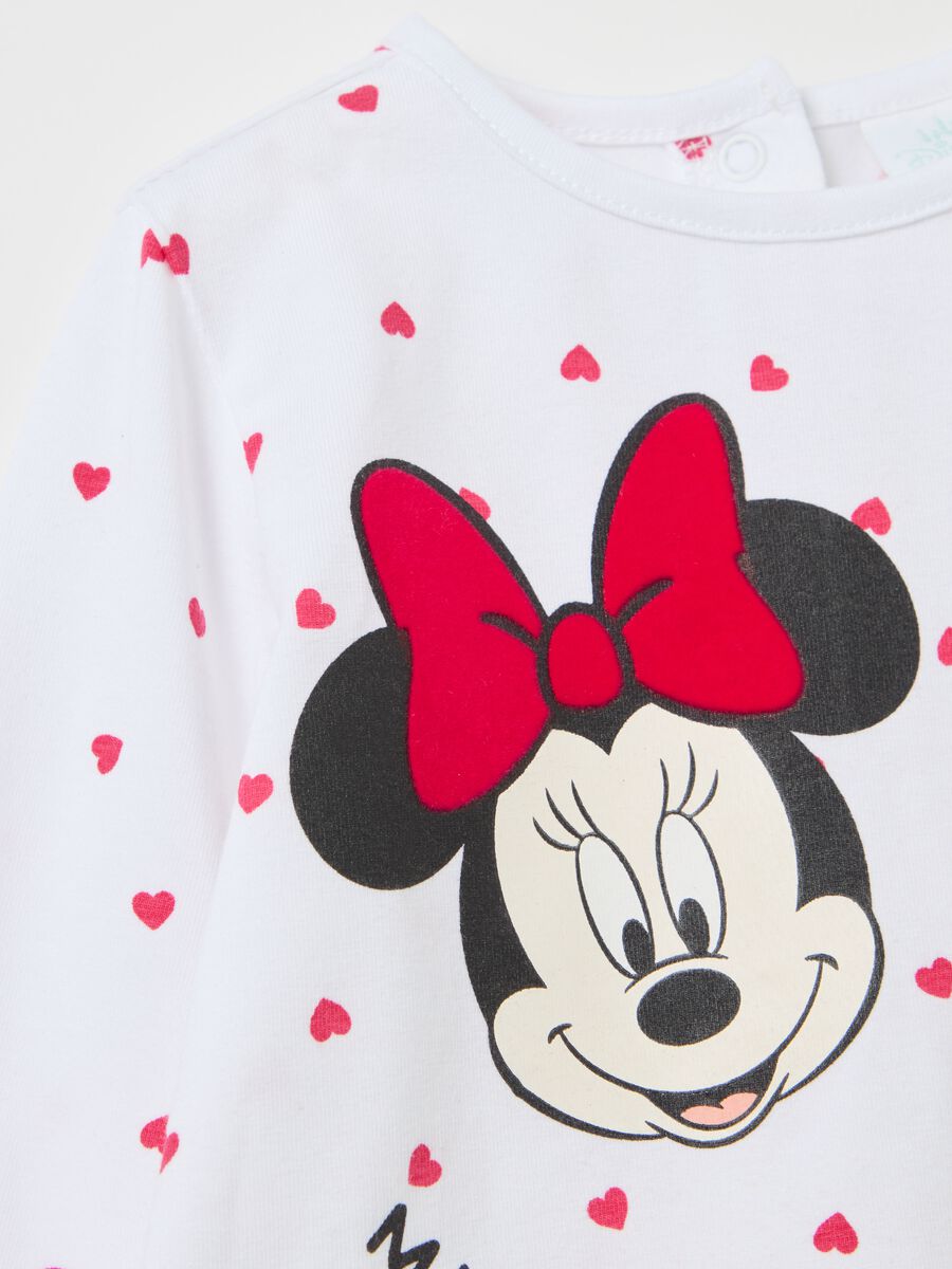 T-shirt maniche lunghe stampa Minnie e Topolino_2