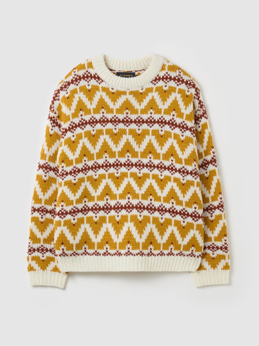 Pullover with jacquard Norwegian motif_4