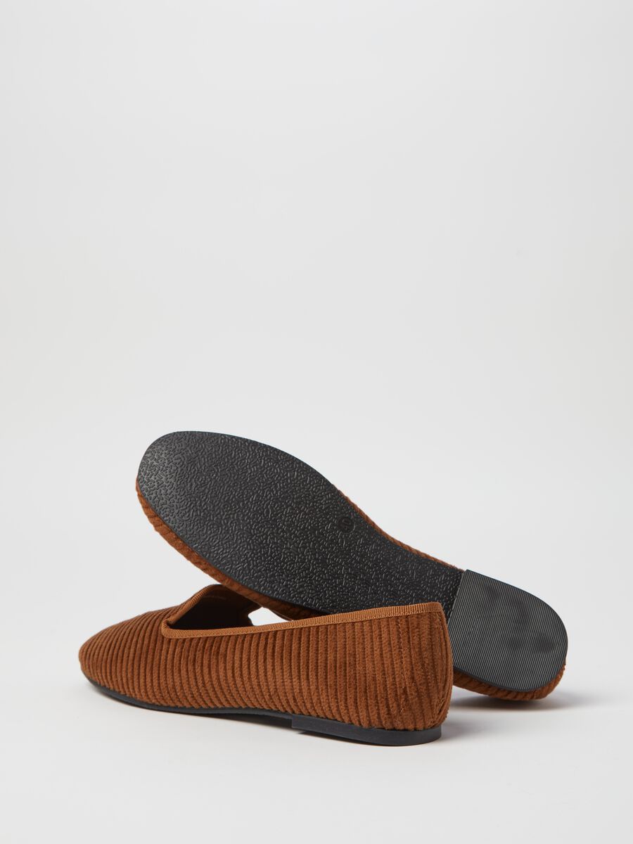 Corduroy slipper shoes_1