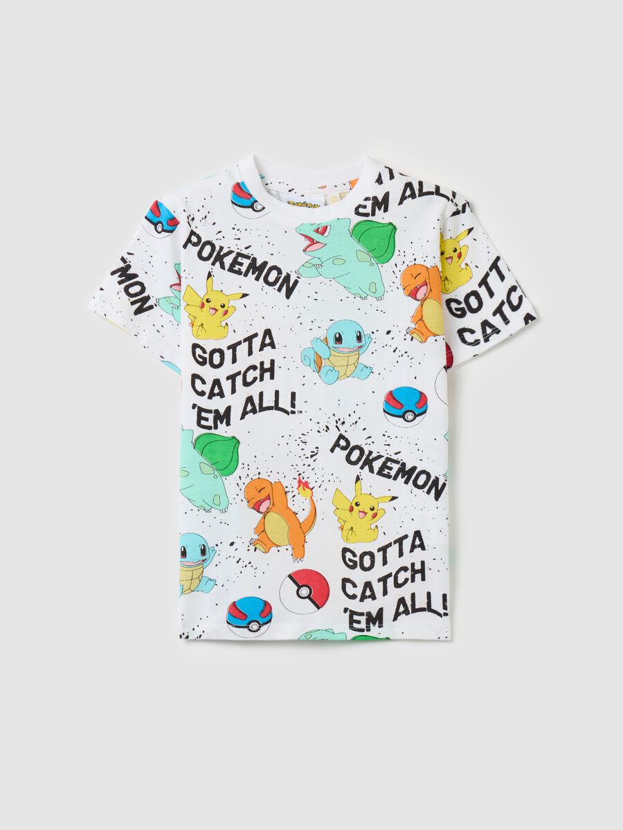 T-shirt in cotone con stampa Pokemon_0