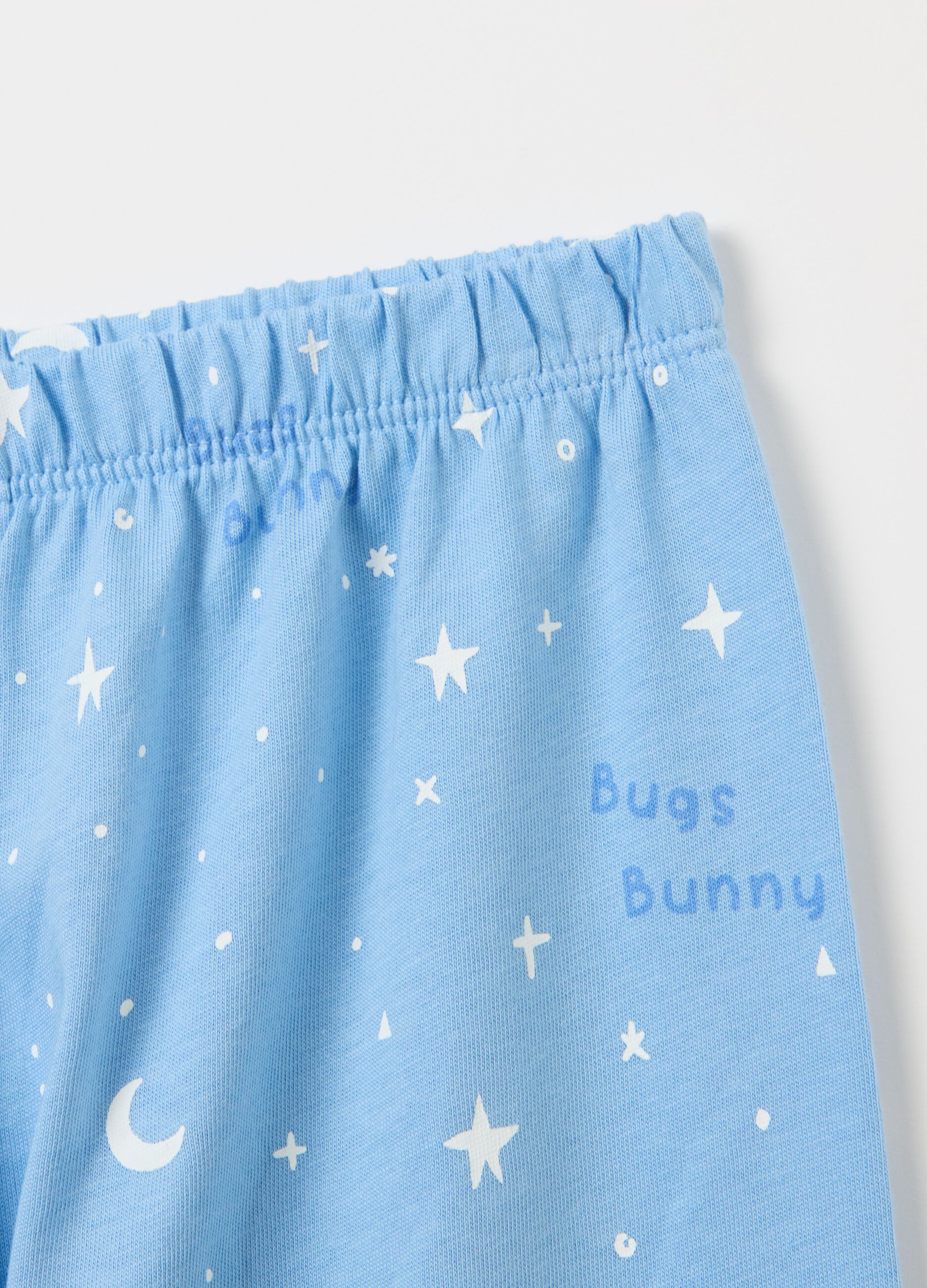 Pigiama in cotone bio con stampa Bugs Bunny