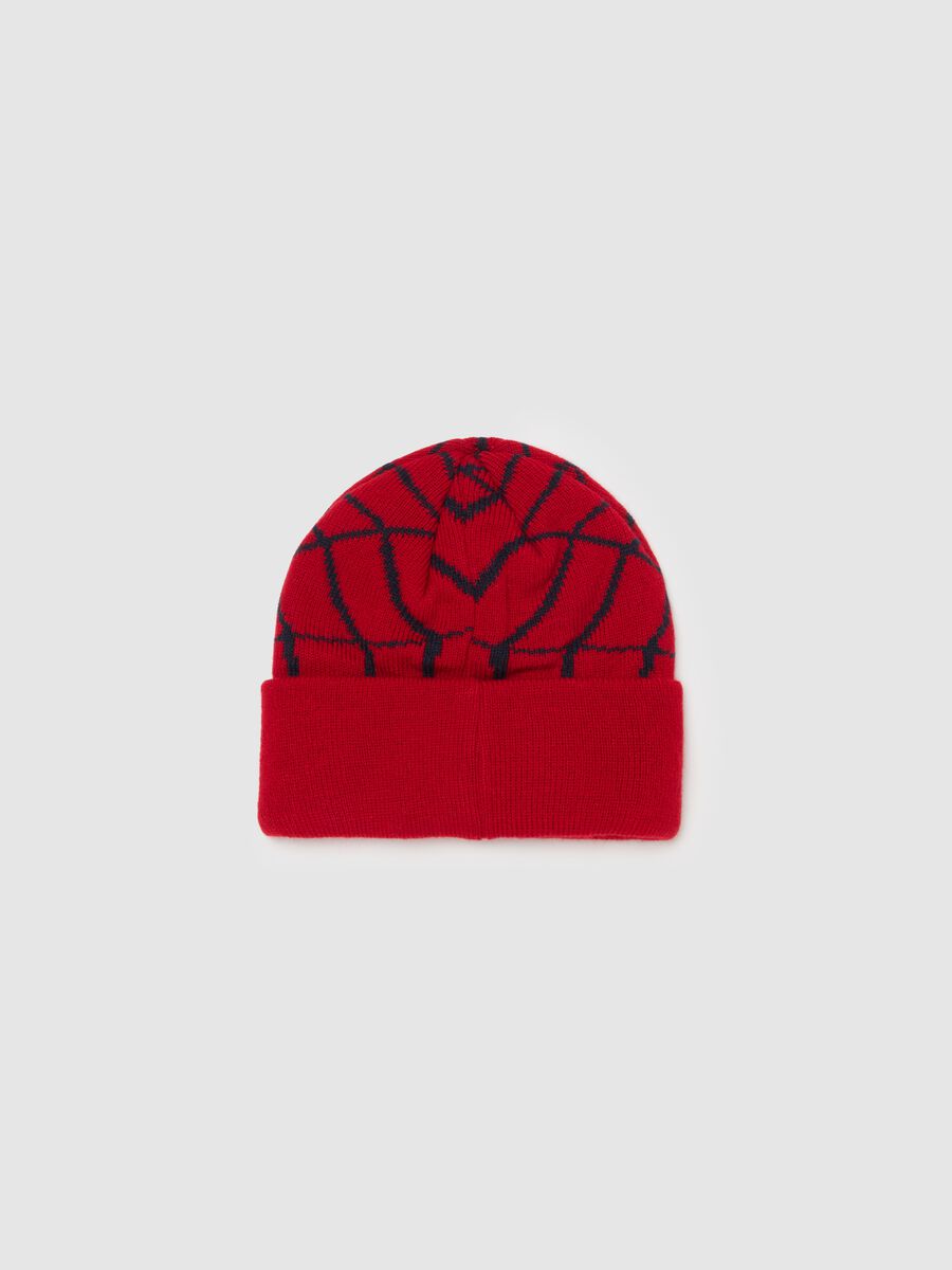 Knitted hat with Spider-Man design_1