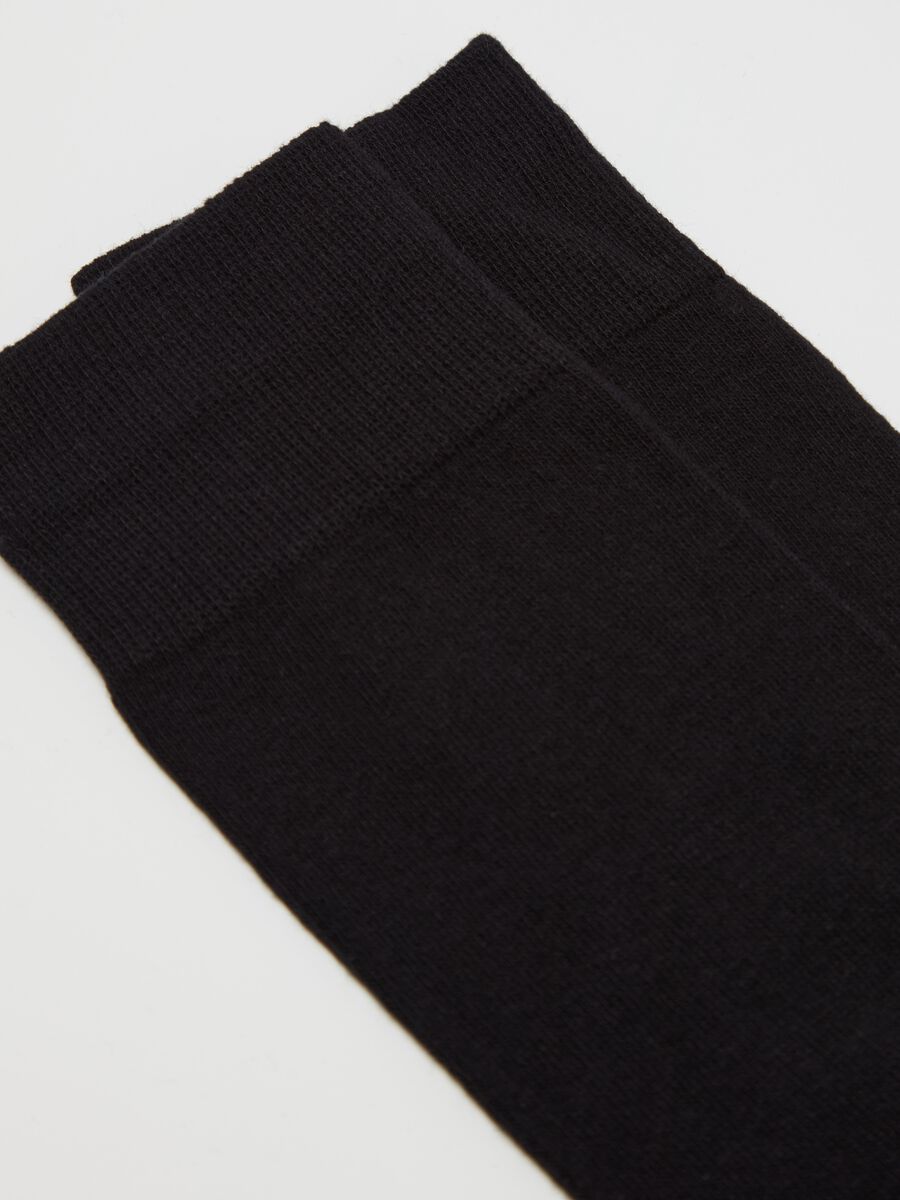 Three-pair pack long socks in organic cotton_1