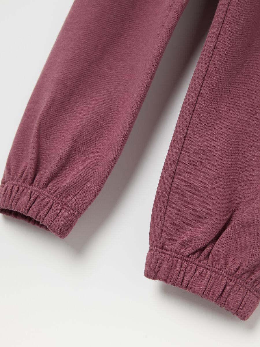 Fleece joggers with elasticated edging_3