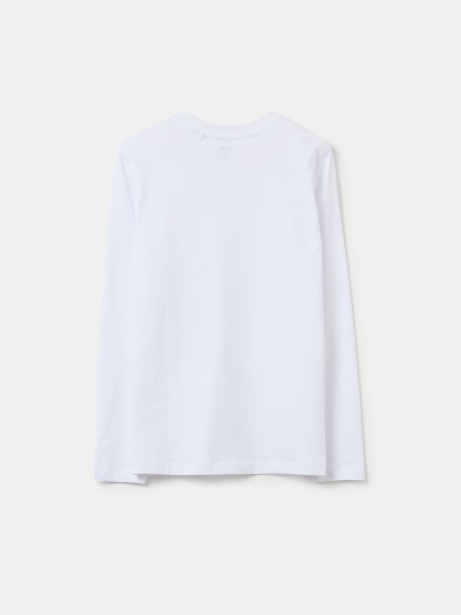 T-shirt in cotone bio a maniche lunghe_1