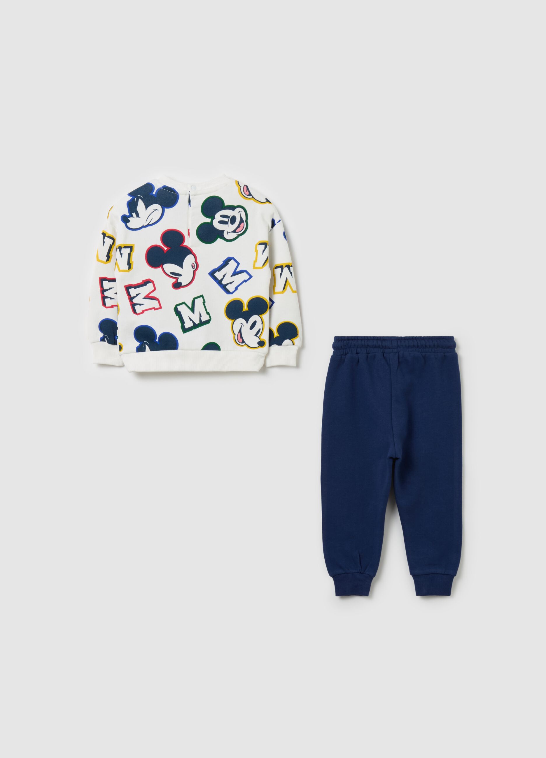 Organic cotton jogging set with Mickey Mouse print