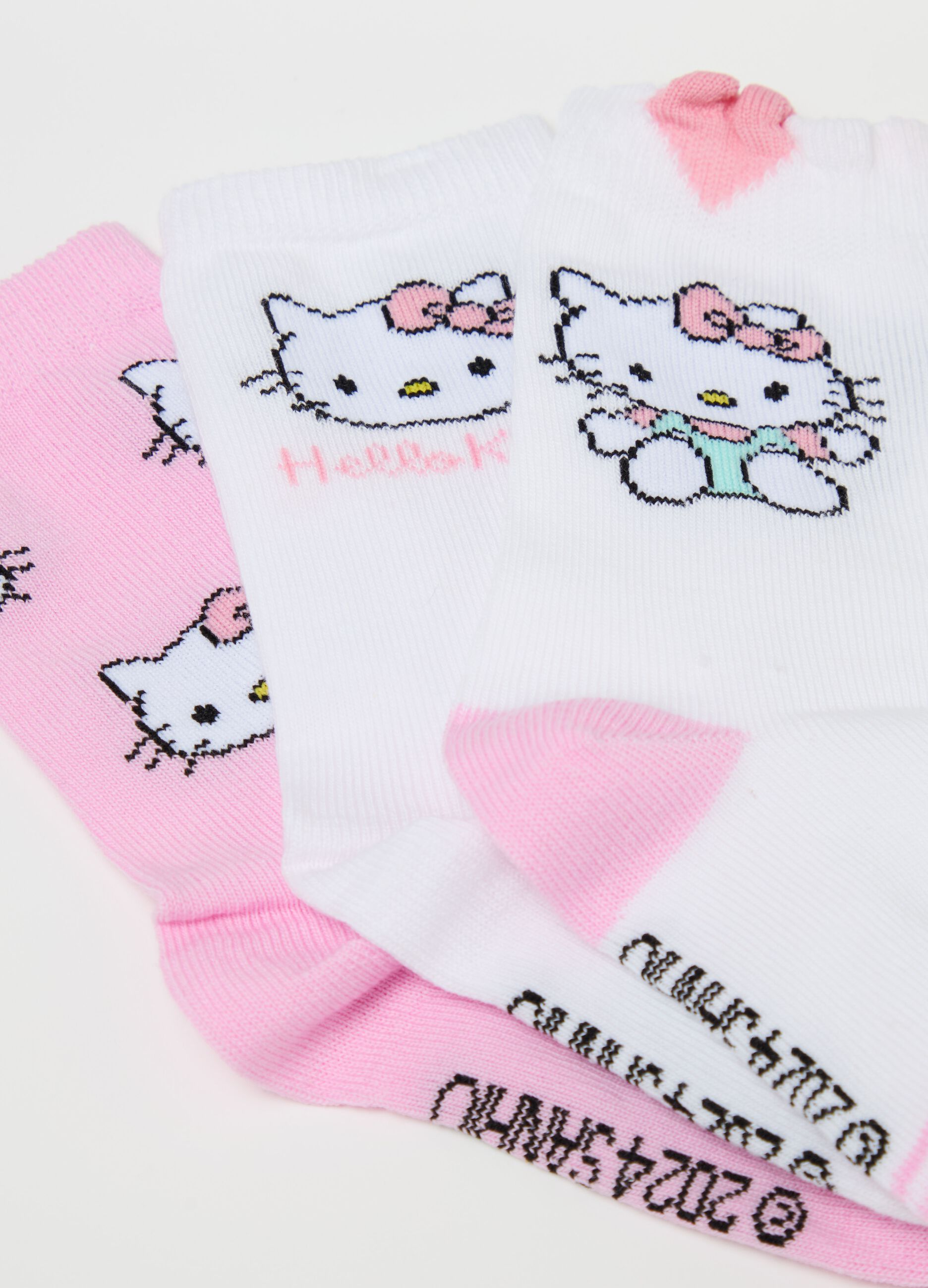 Three-pair pack stretch socks with Hello Kitty design