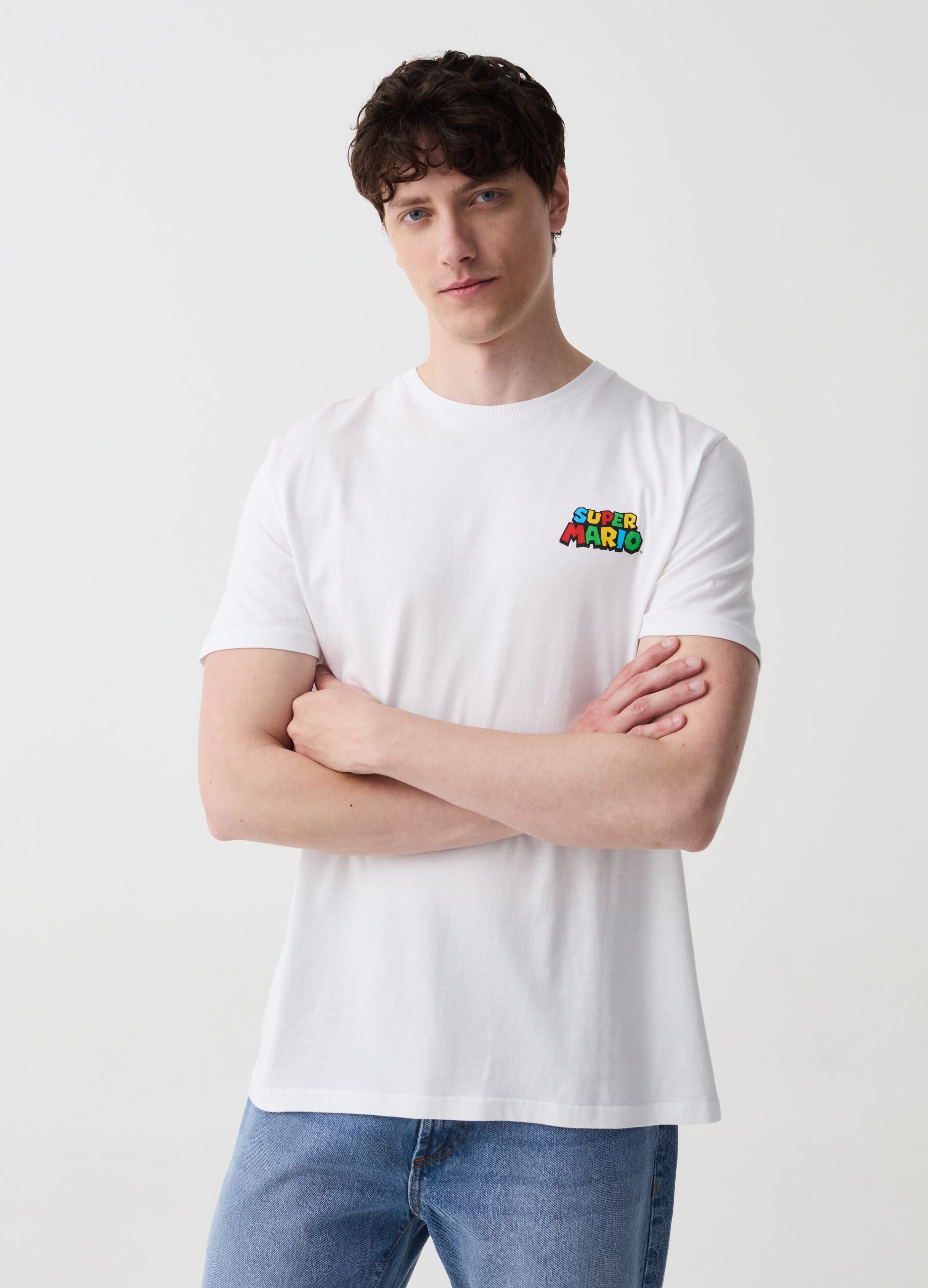 Ovs T-shirt in cotone con stampa Super Mario™