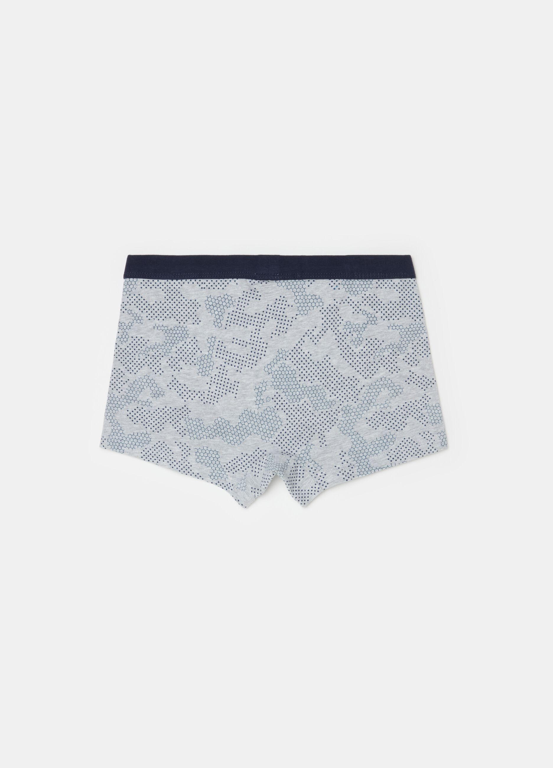 Organic cotton boxer shorts with print