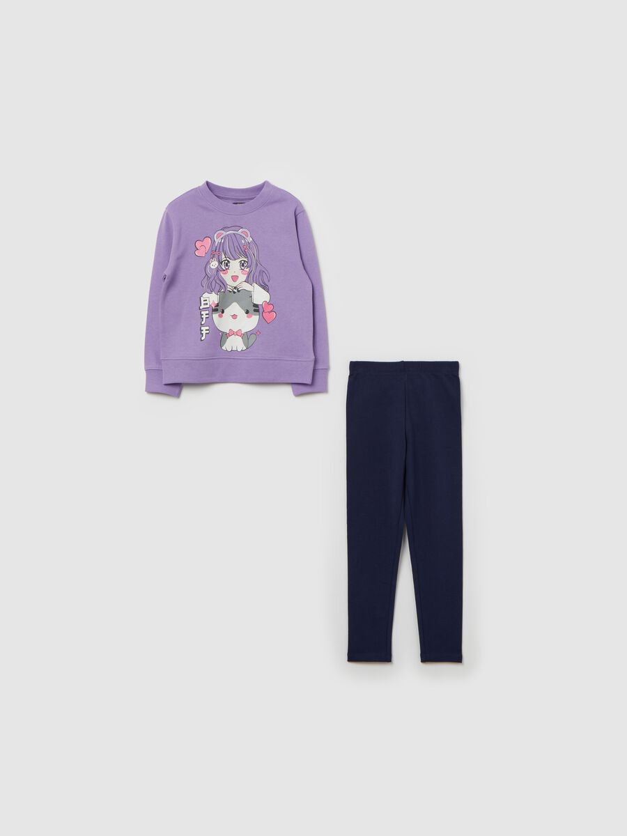 Jogging set with top with print_0