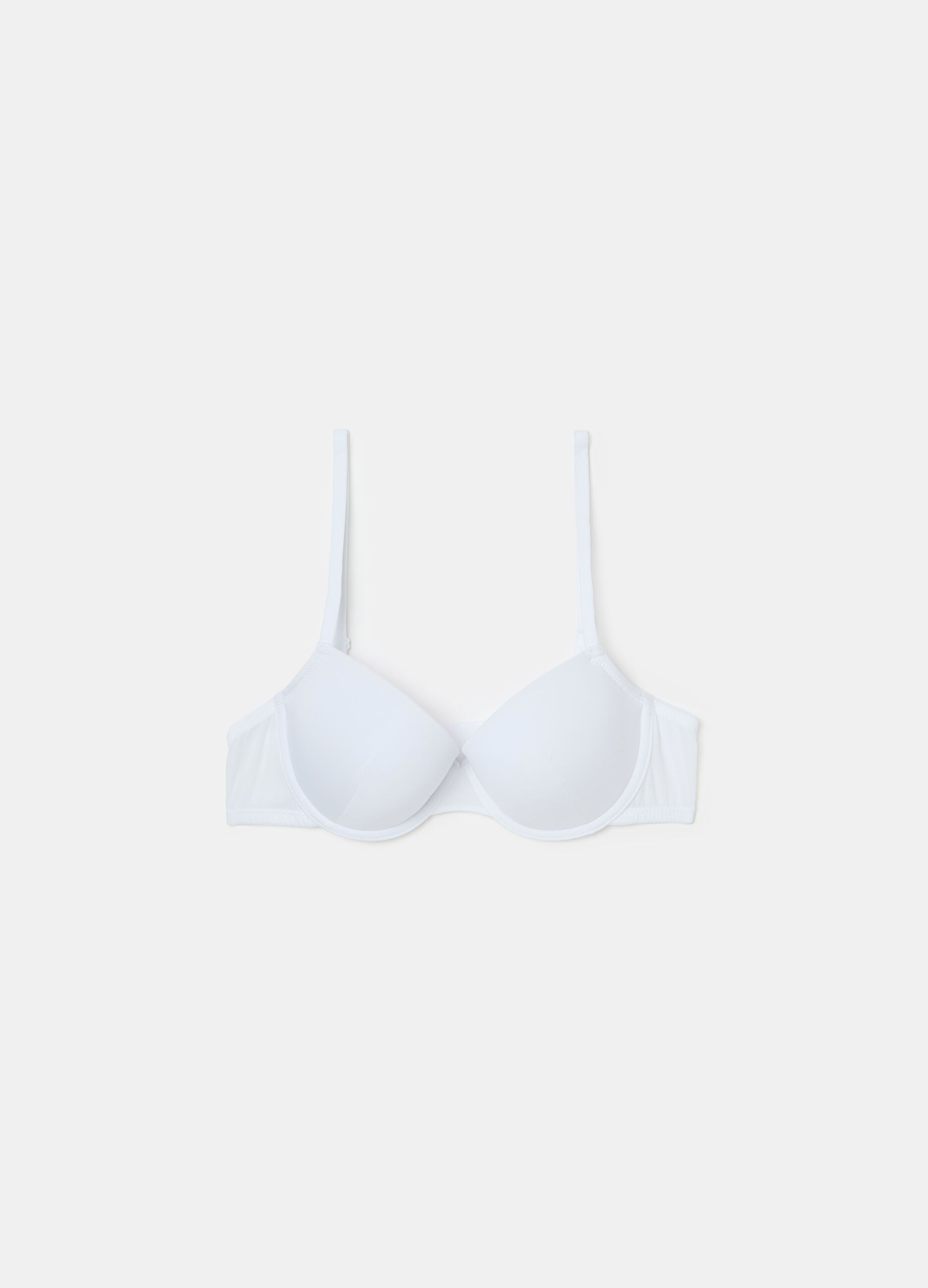 The Padded bra in microfibre