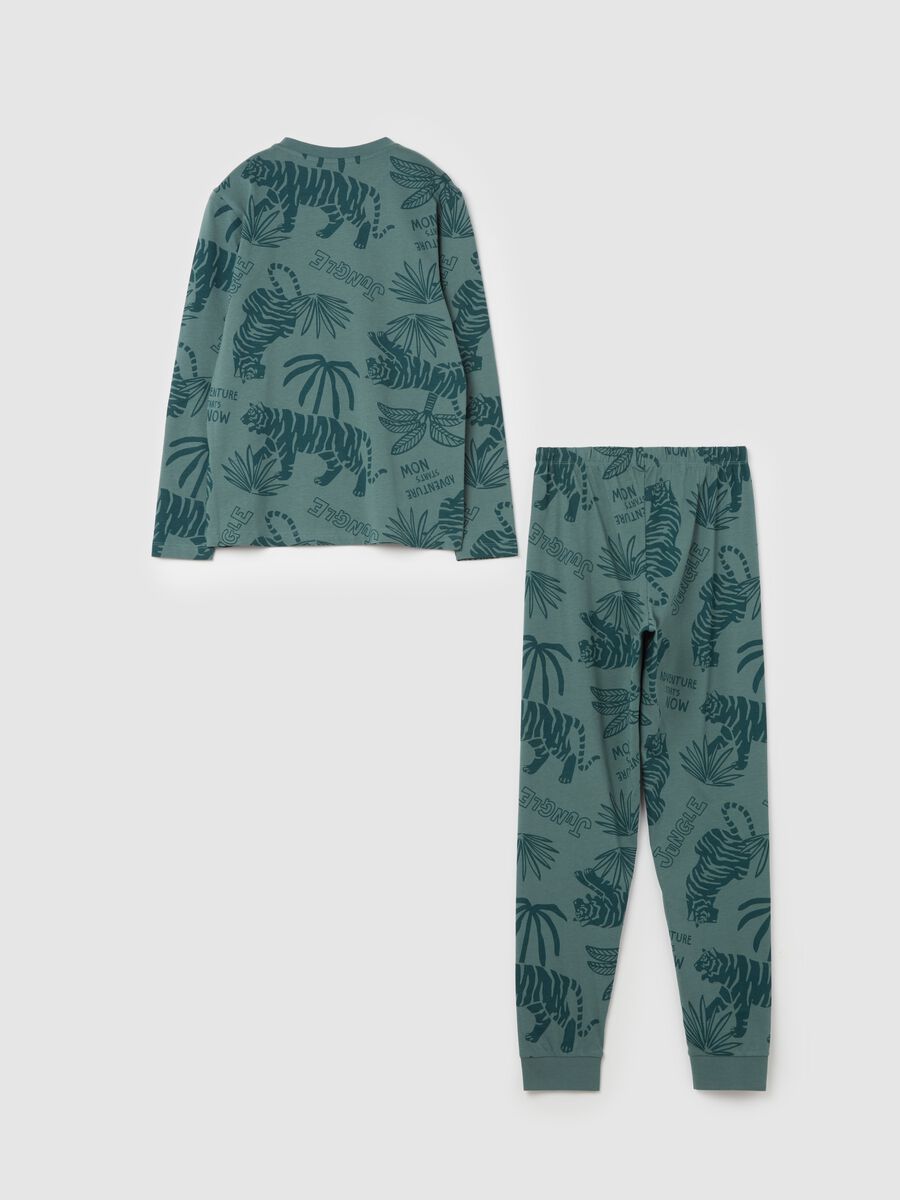 Organic cotton pyjamas with "Jungle” print_1