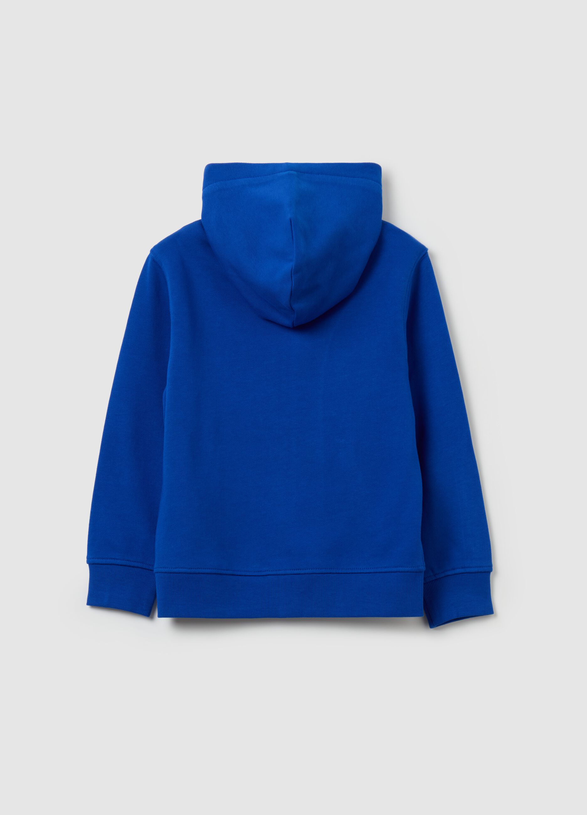 Essential organic cotton full-zip sweatshirt with hood