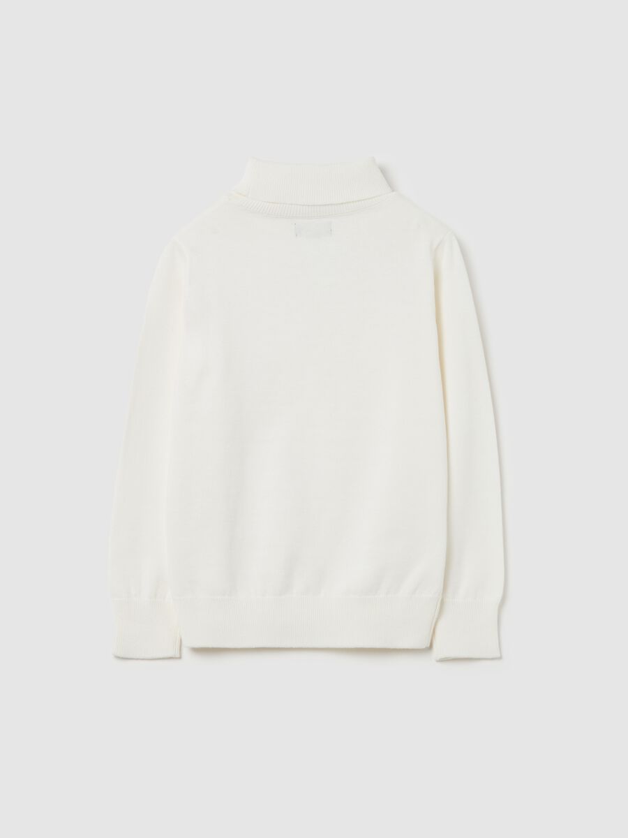 Cotton high-neck pullover_1