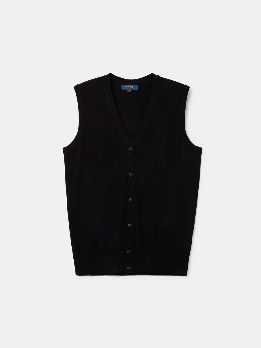 Gilet with V neck_4