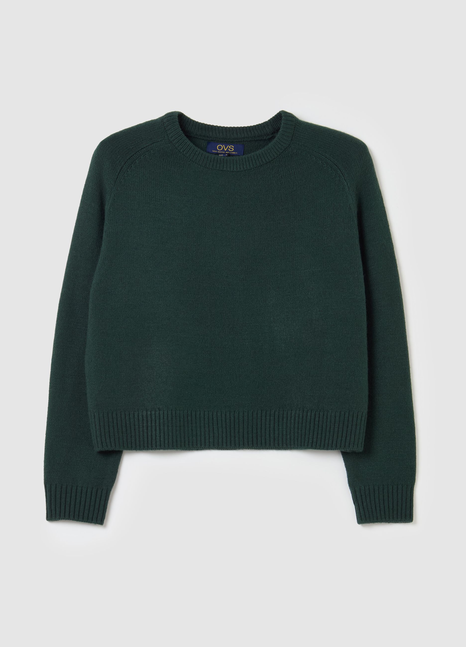 Pullover with raglan sleeves