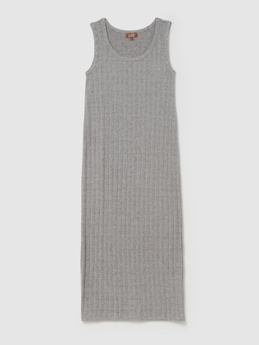 Sleeveless ribbed maternity dress_4