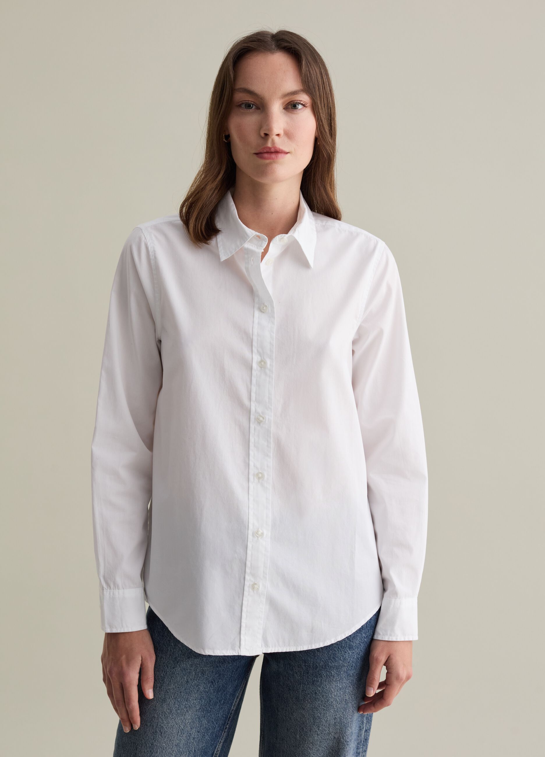 Cotton poplin shirt