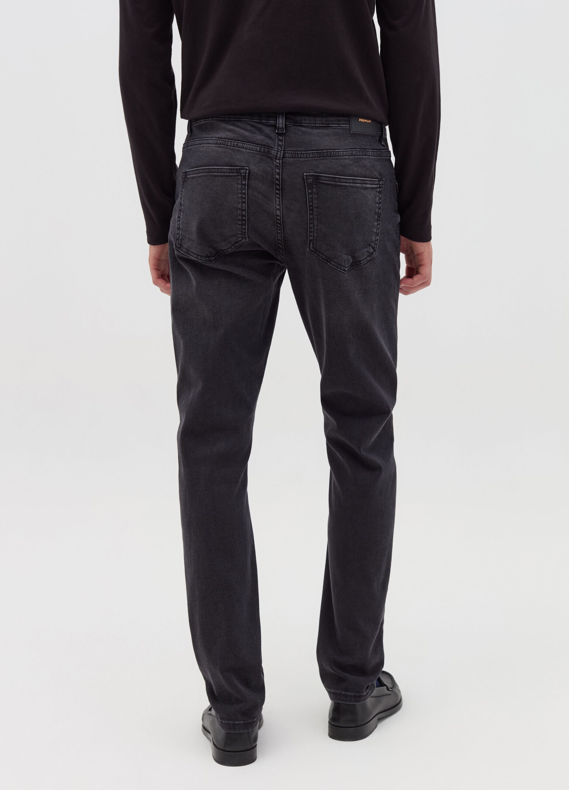 Slim-fit premium jeans in DualFX cotton