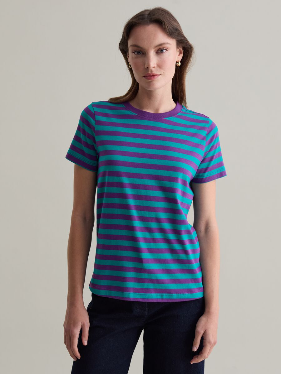 Striped T-shirt in Supima cotton_1