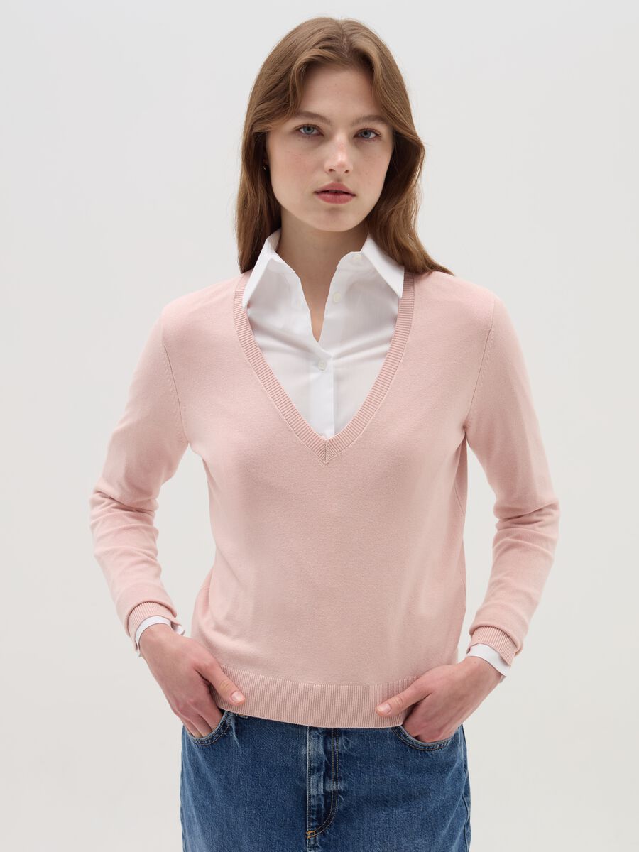 V-neck pullover_1