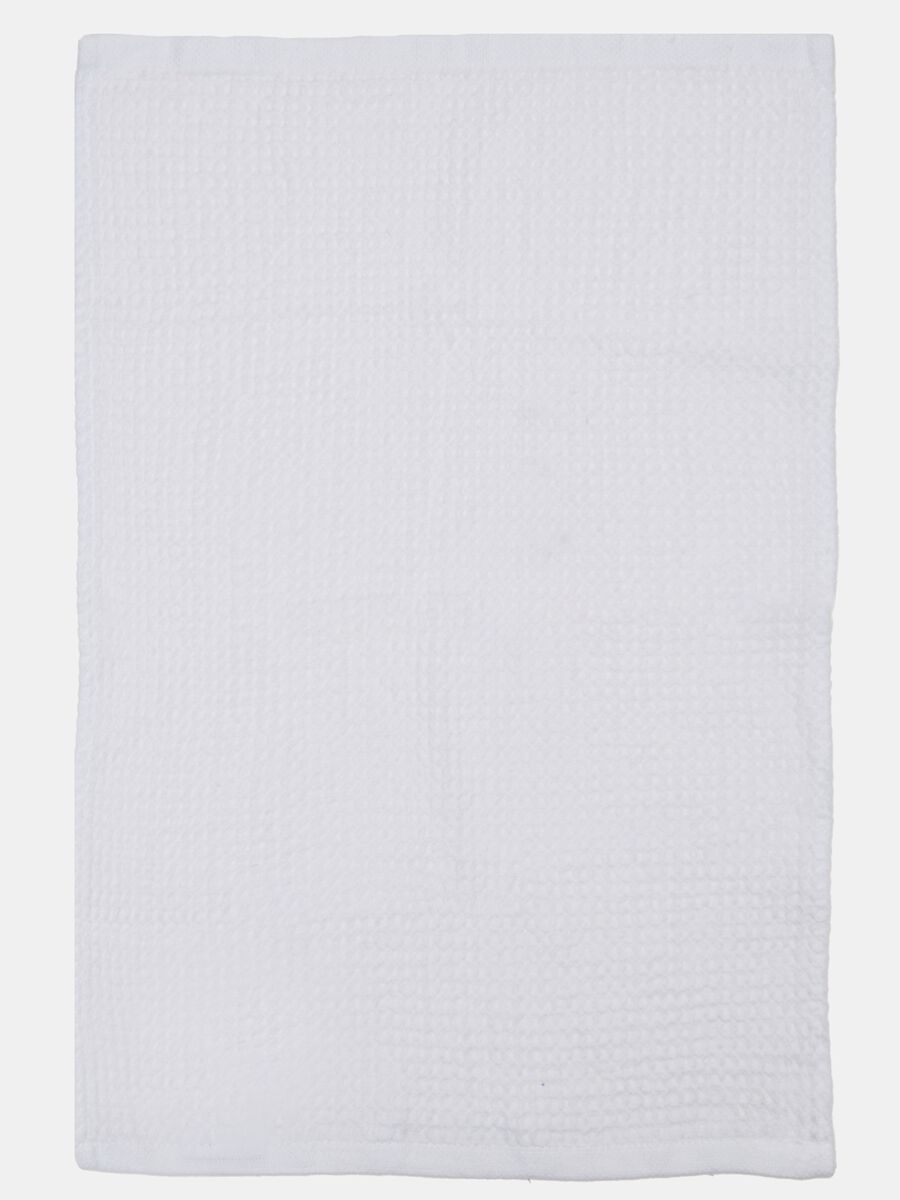 Waffle guest towel in viscose blend cotton_1