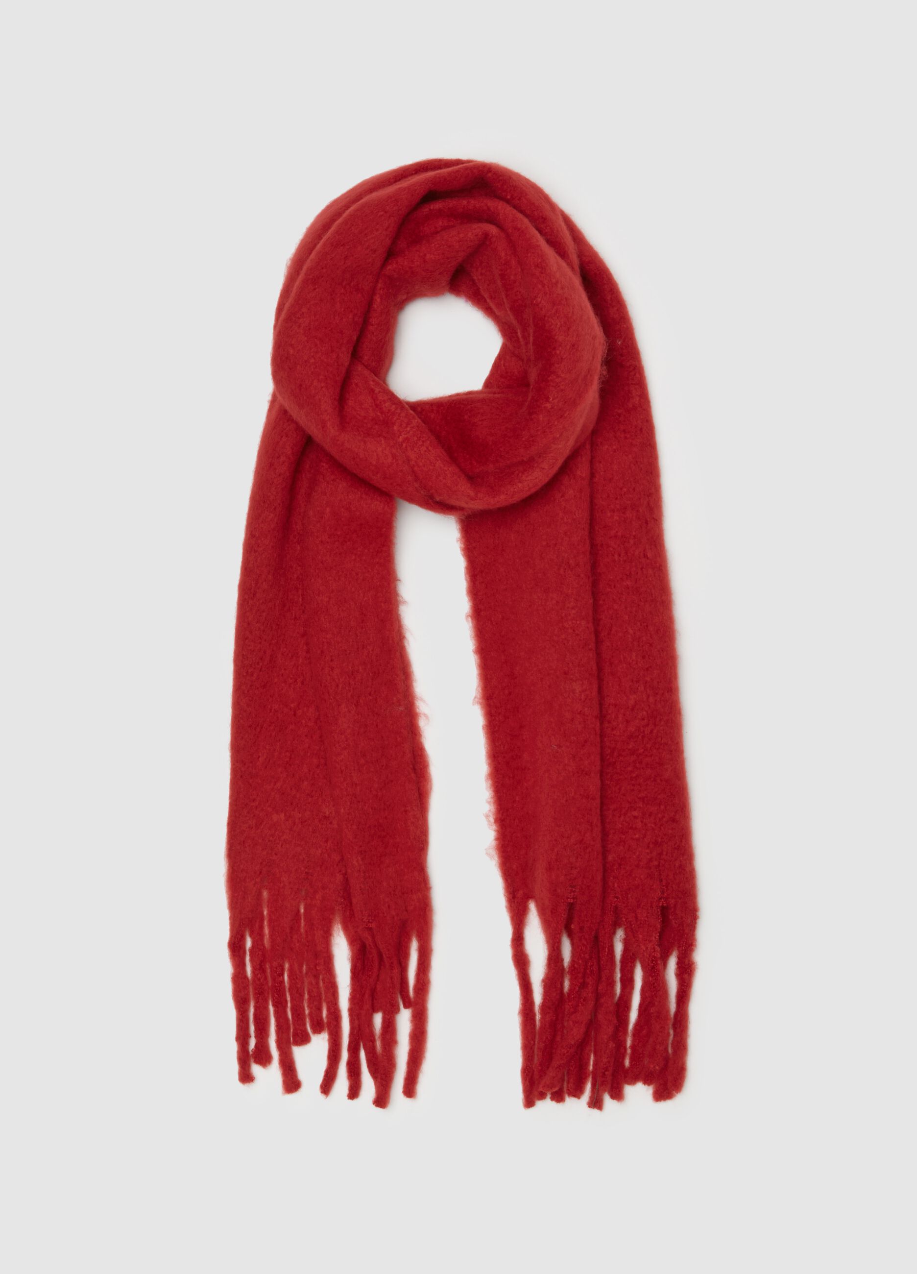 Fringed scarf