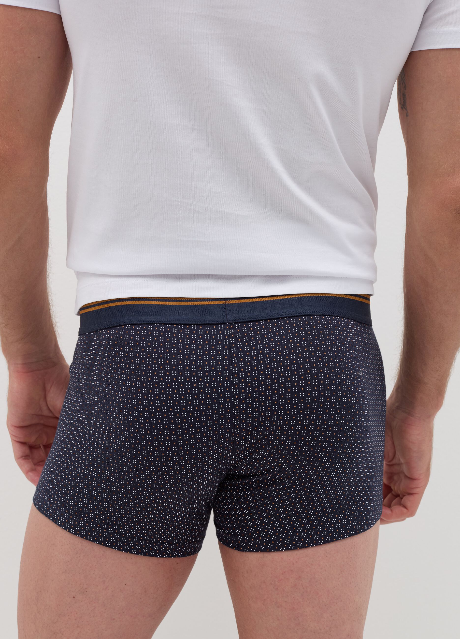 Three-pack boxer shorts with striped edging