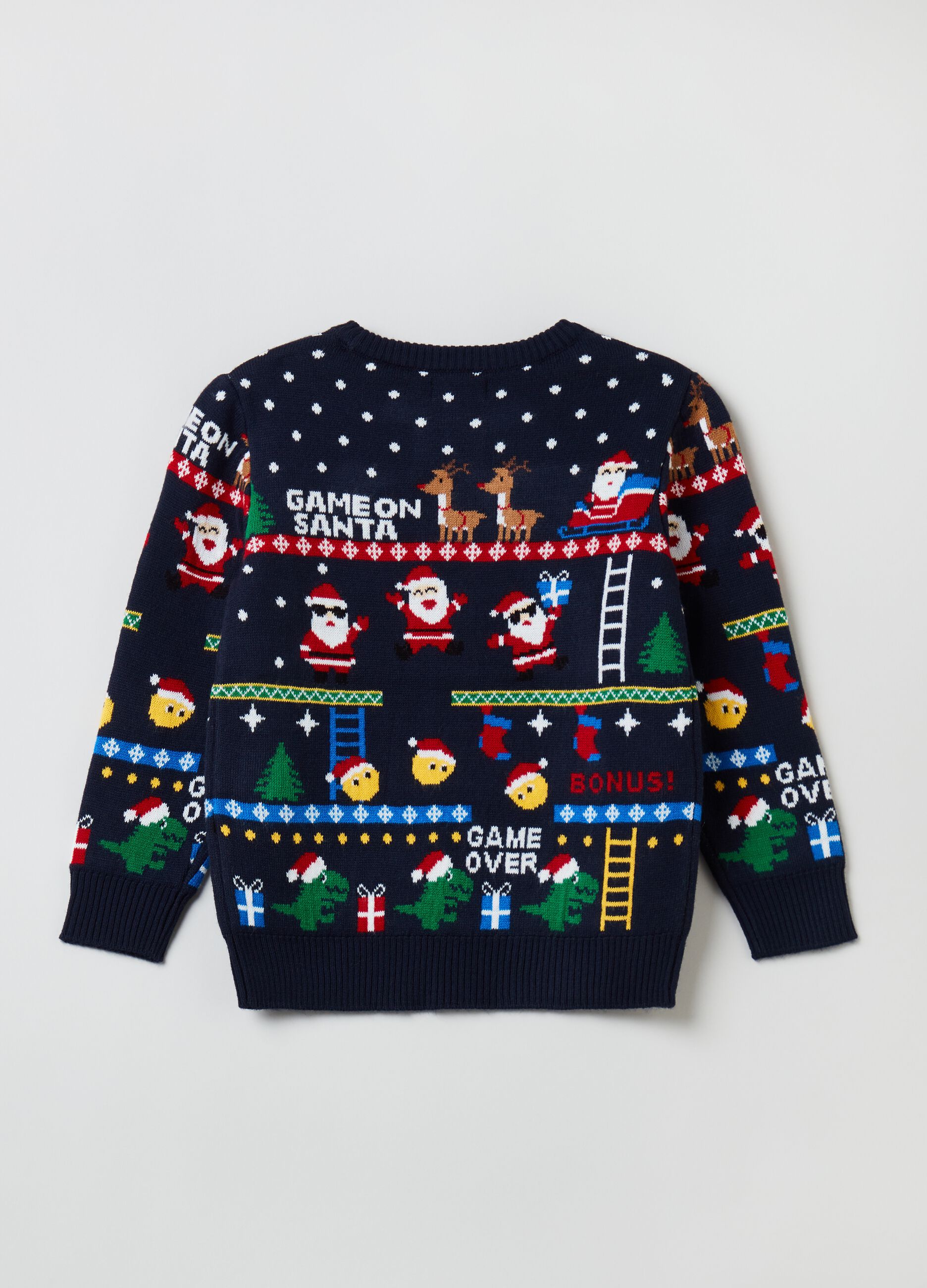 Christmas Jumper con disegni jacquard