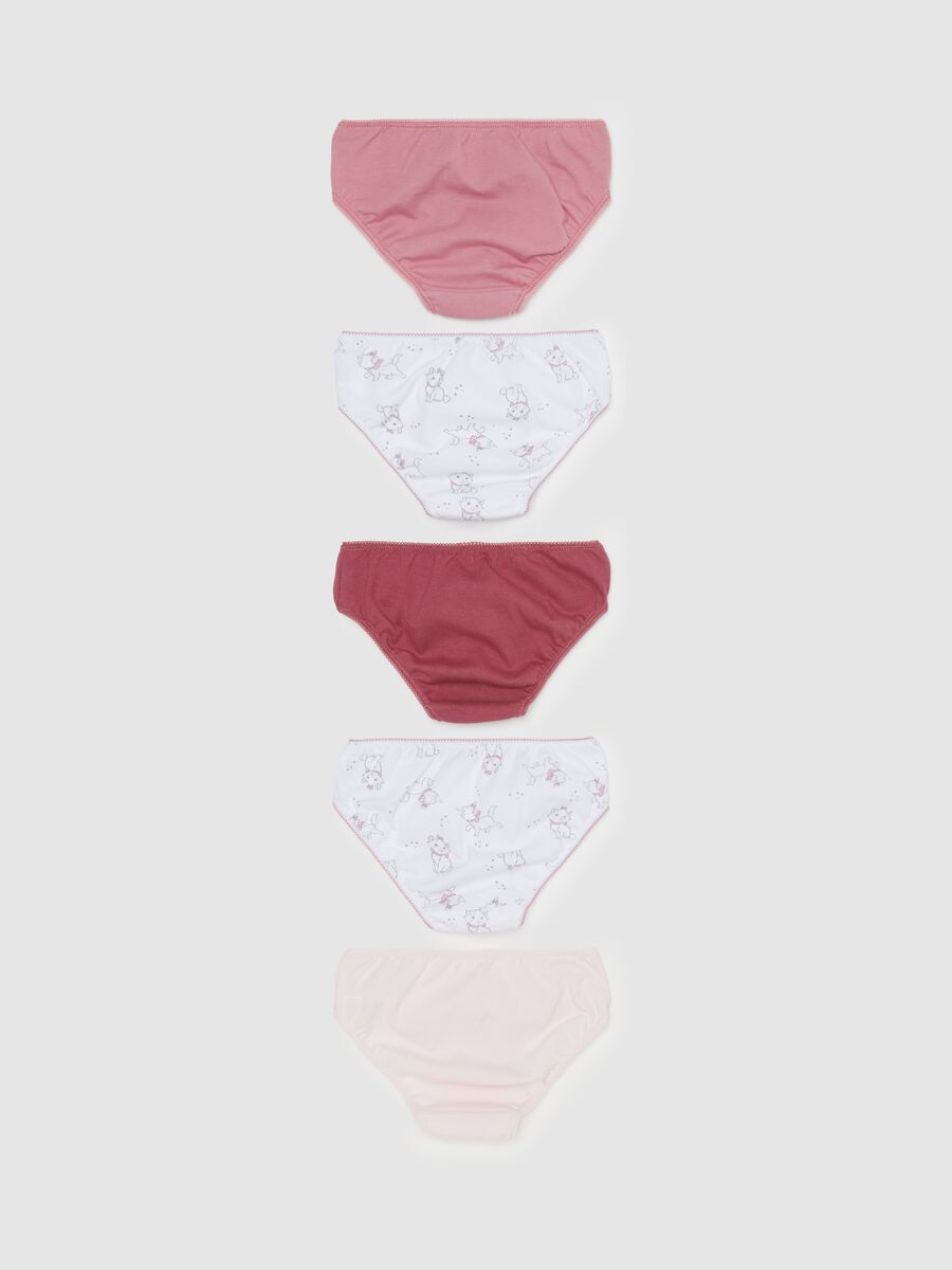 Five-pack organic cotton briefs with Marie print_1